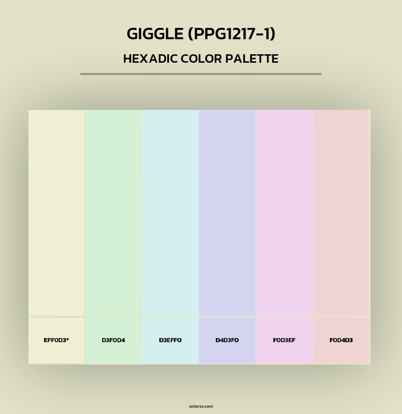 Giggle (PPG1217-1) - Hexadic Color Palette