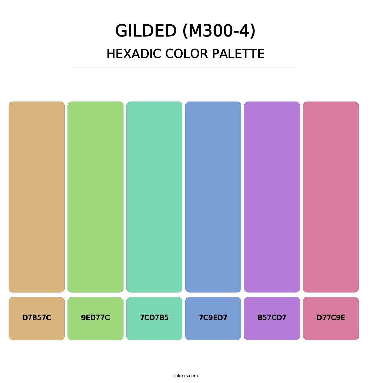 Gilded (M300-4) - Hexadic Color Palette