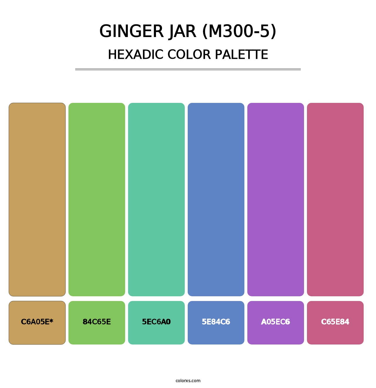 Ginger Jar (M300-5) - Hexadic Color Palette