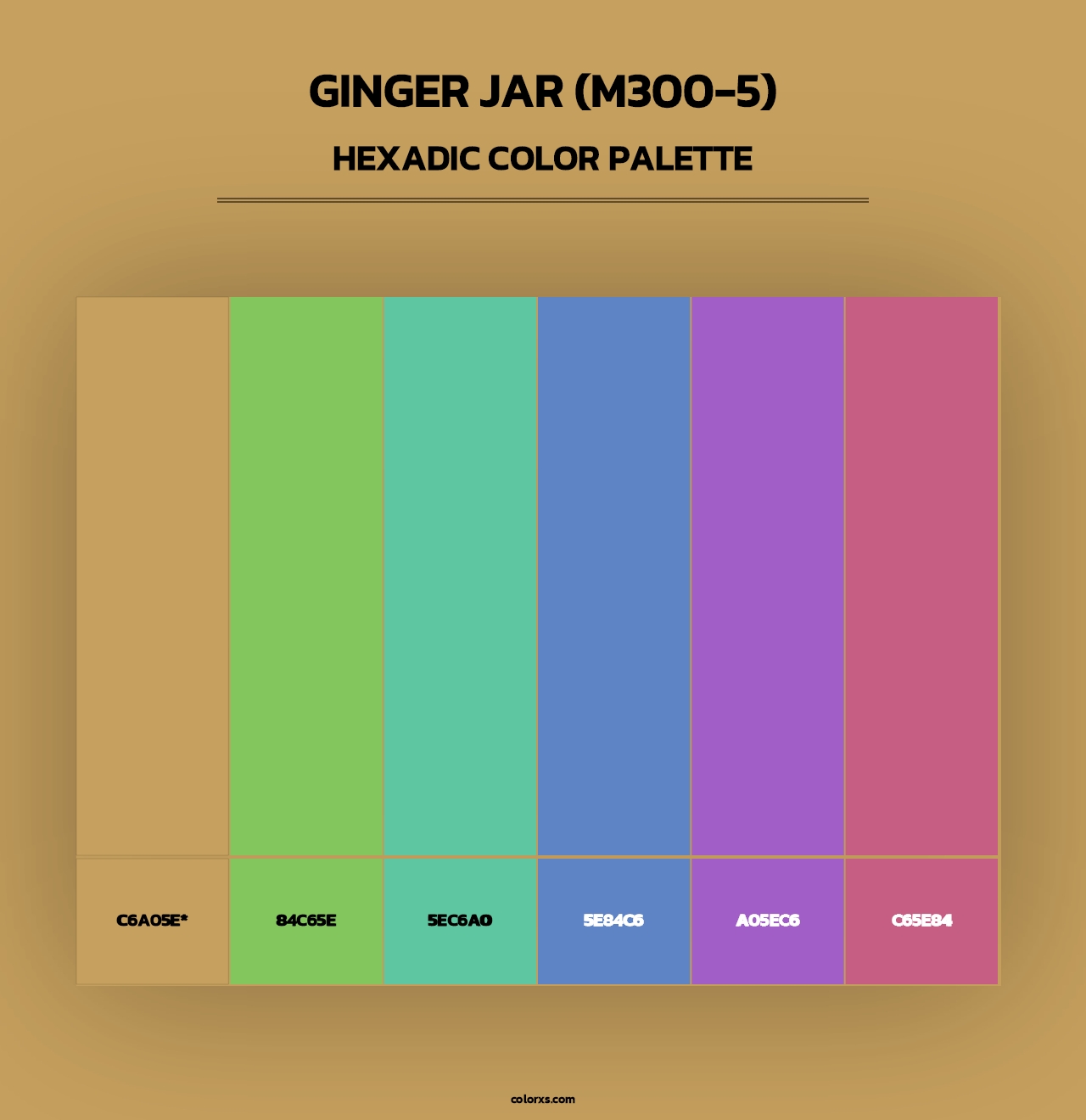 Ginger Jar (M300-5) - Hexadic Color Palette