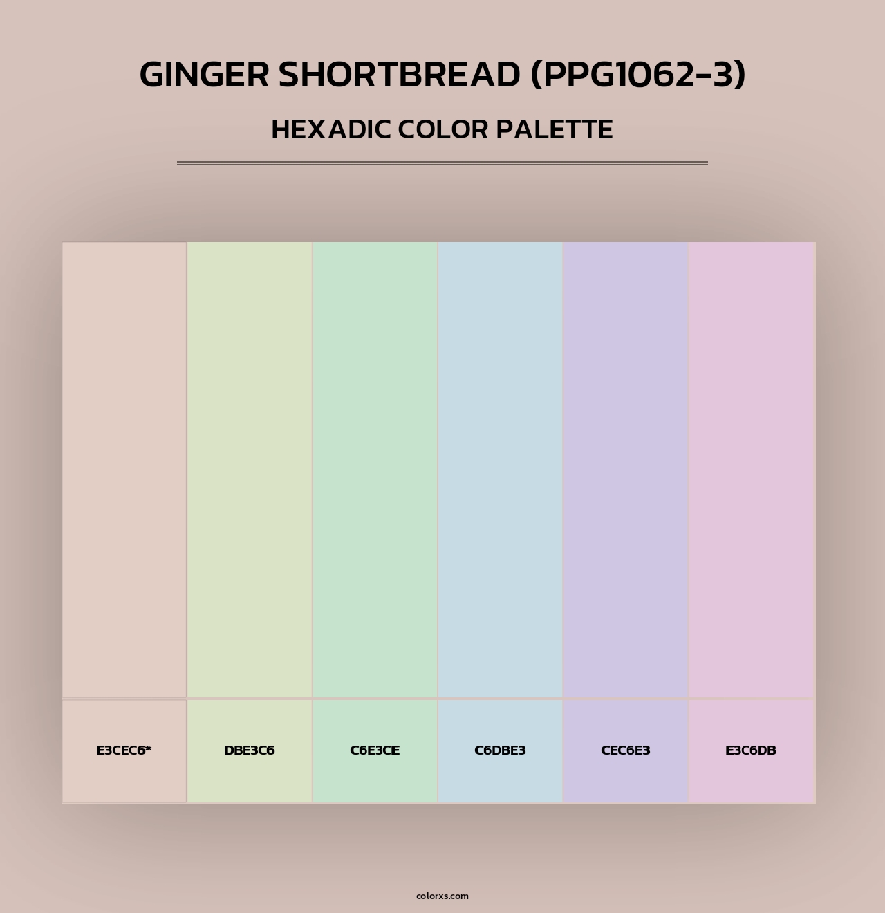 Ginger Shortbread (PPG1062-3) - Hexadic Color Palette