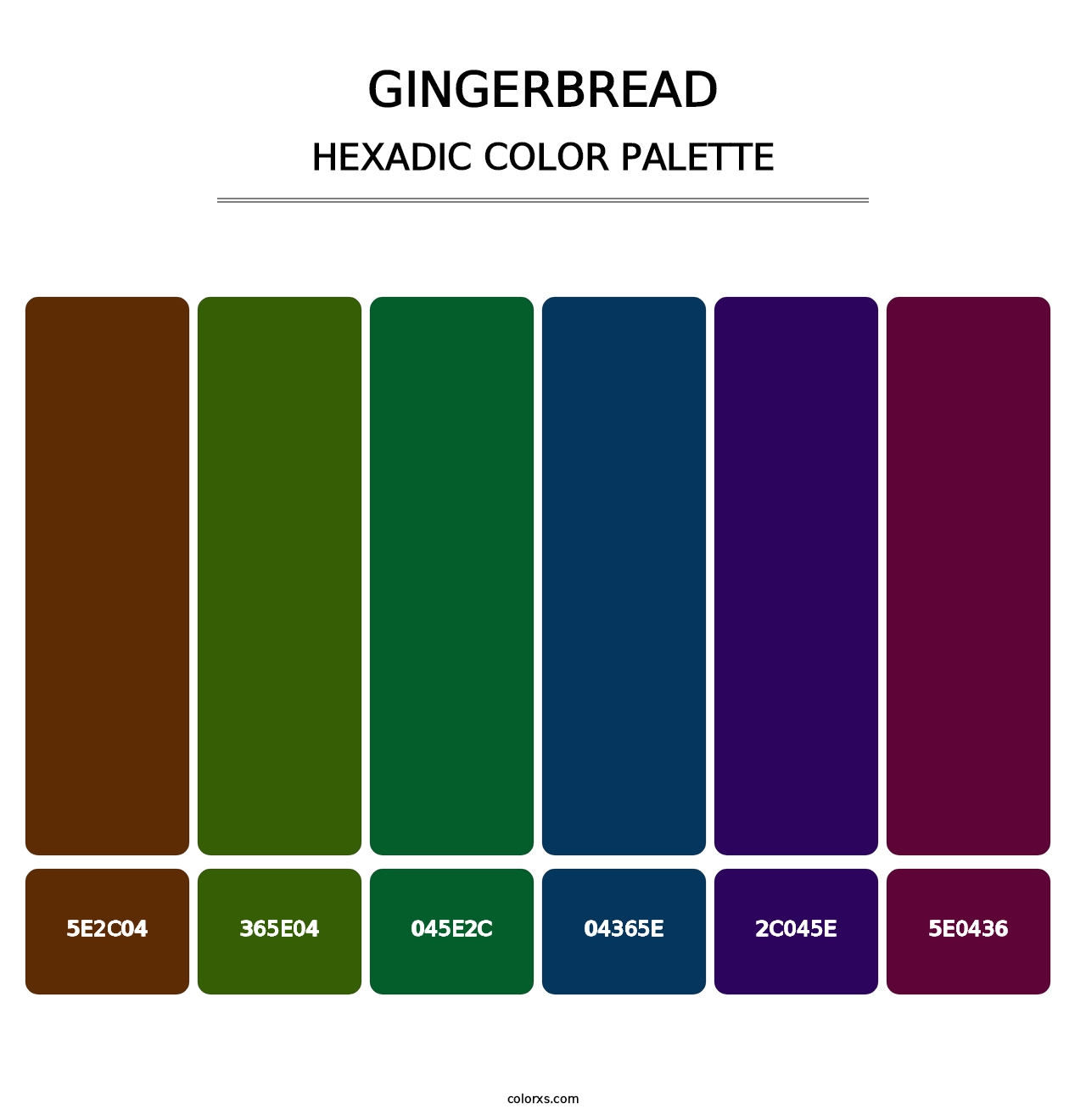 Gingerbread - Hexadic Color Palette