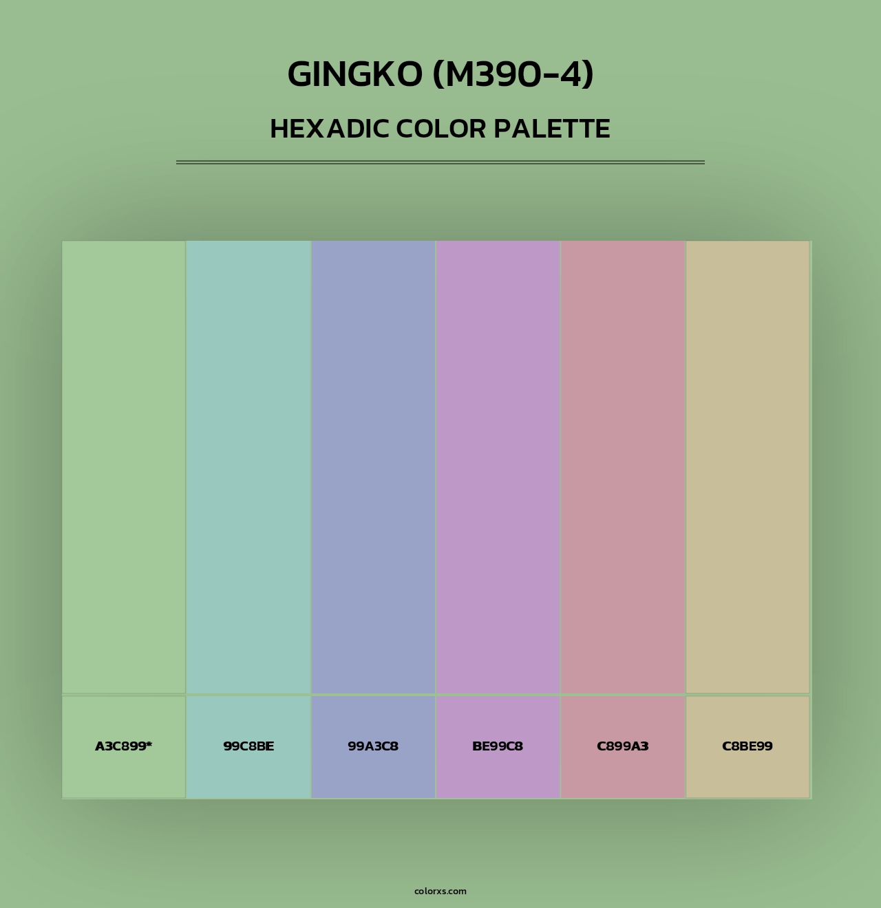 Gingko (M390-4) - Hexadic Color Palette