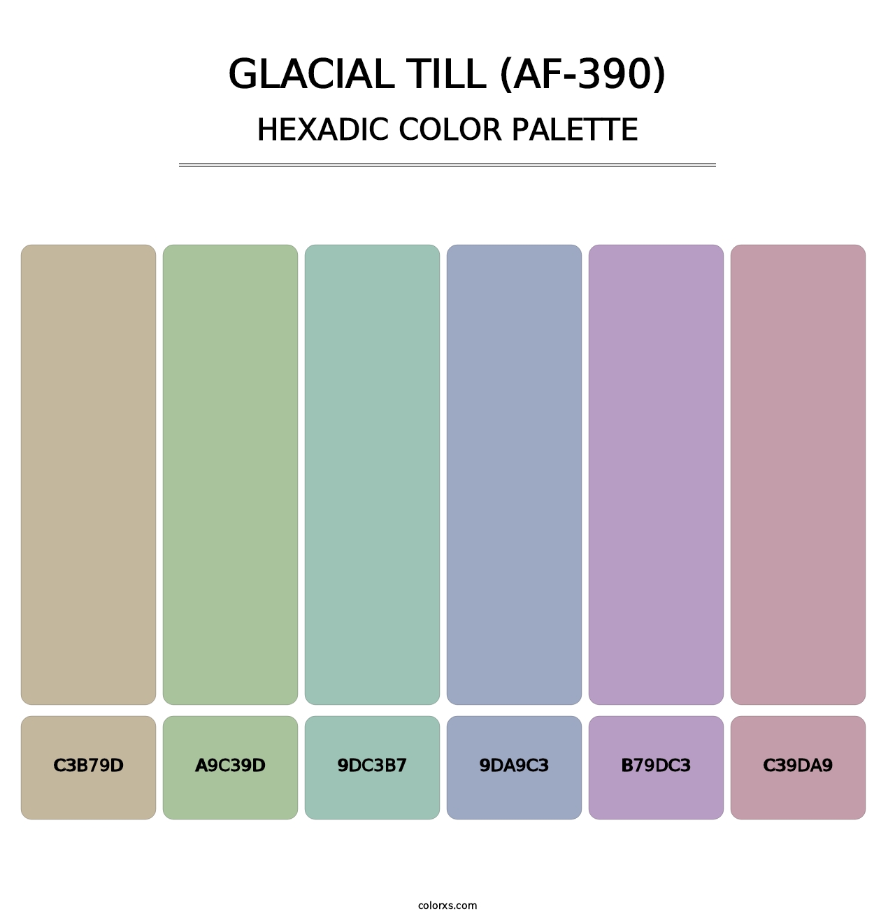 Glacial Till (AF-390) - Hexadic Color Palette