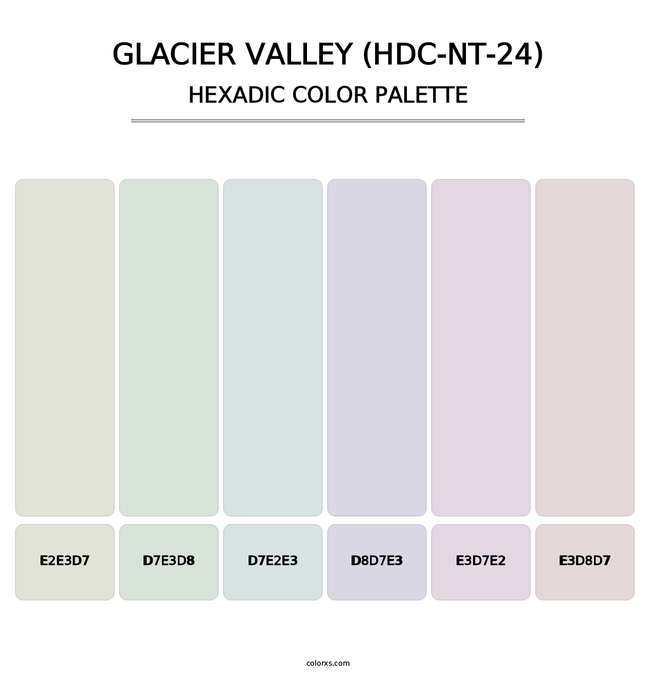 Glacier Valley (HDC-NT-24) - Hexadic Color Palette