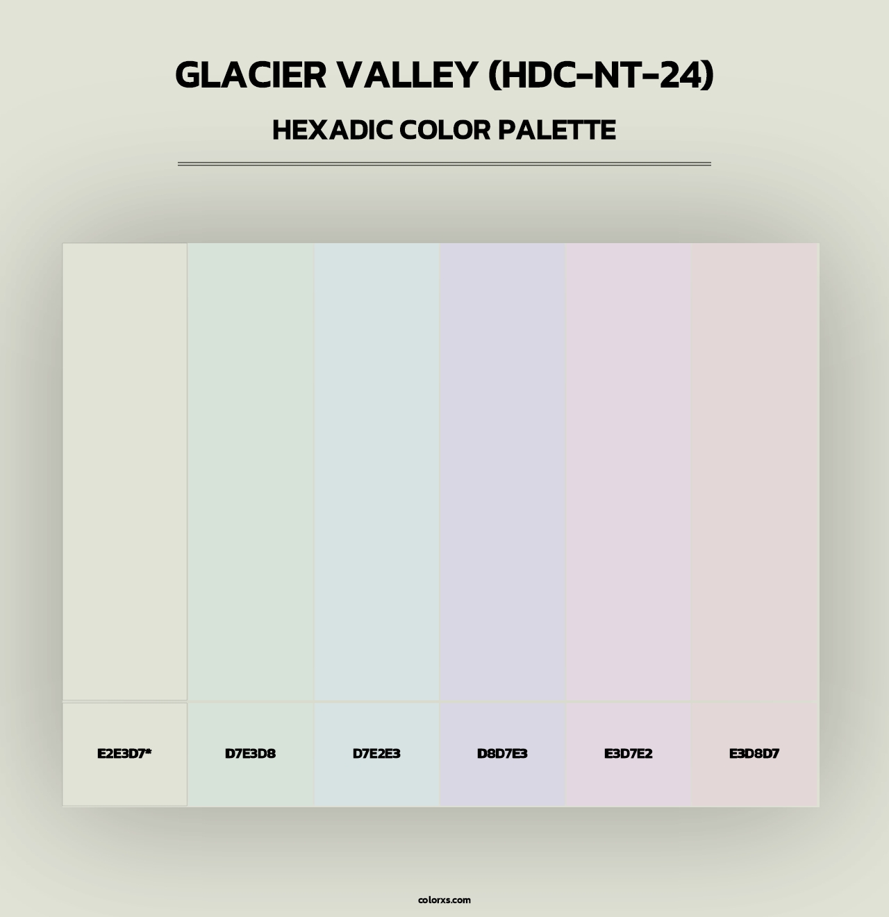 Glacier Valley (HDC-NT-24) - Hexadic Color Palette