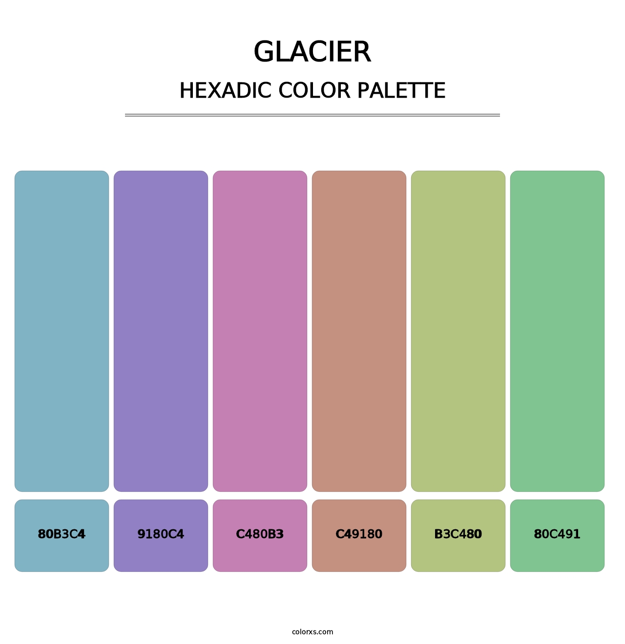 Glacier - Hexadic Color Palette