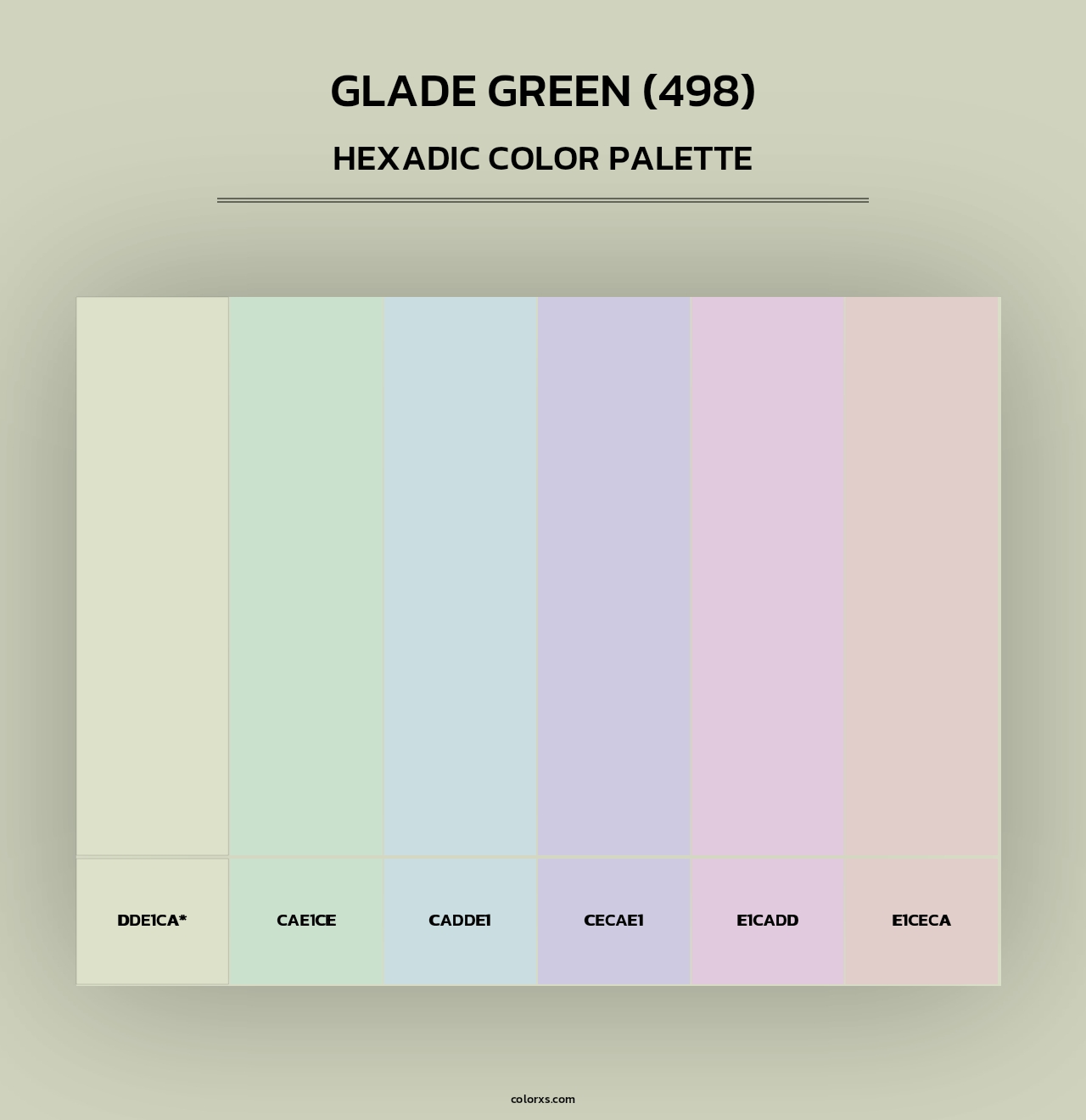 Glade Green (498) - Hexadic Color Palette