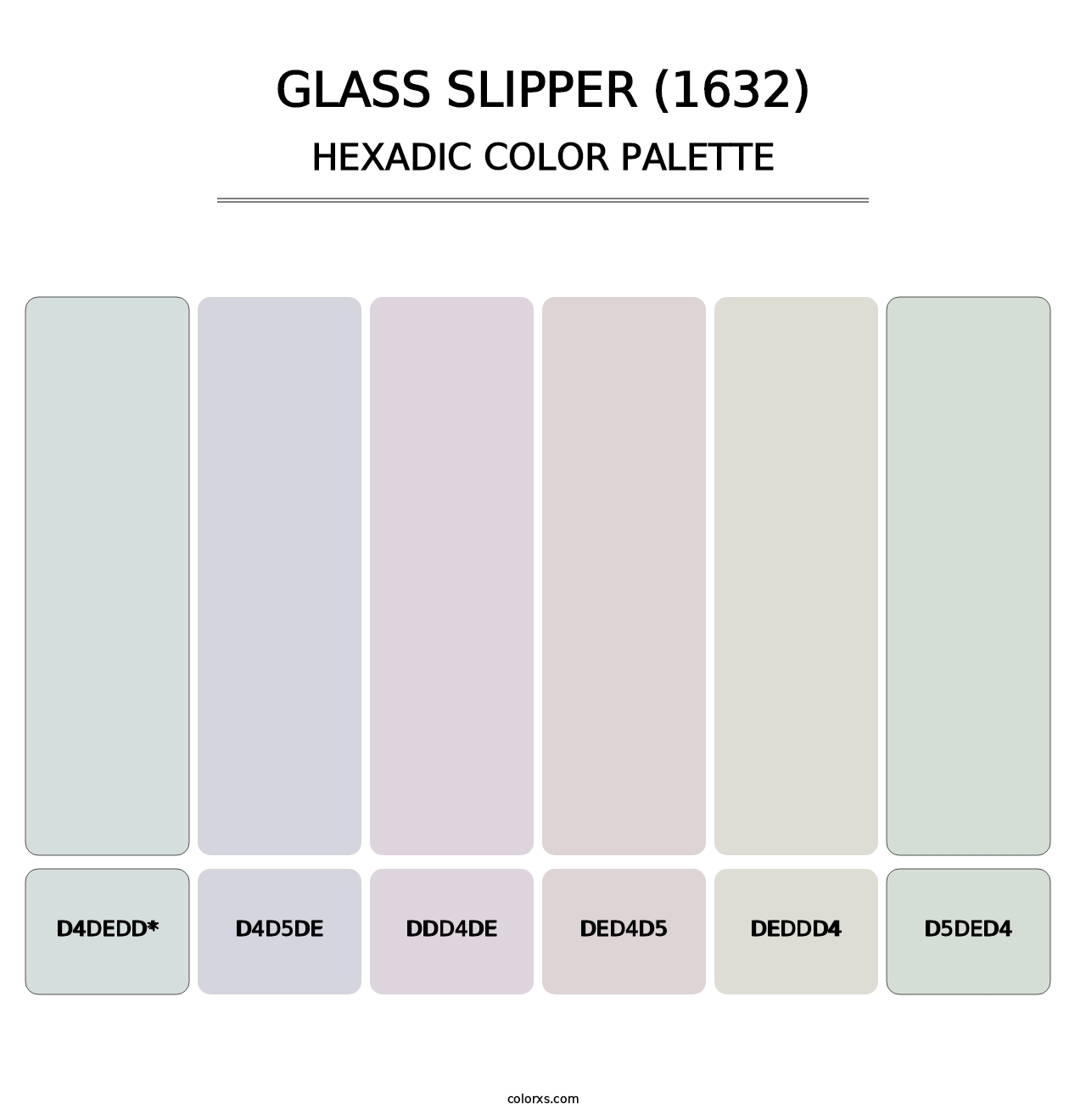 Glass Slipper (1632) - Hexadic Color Palette