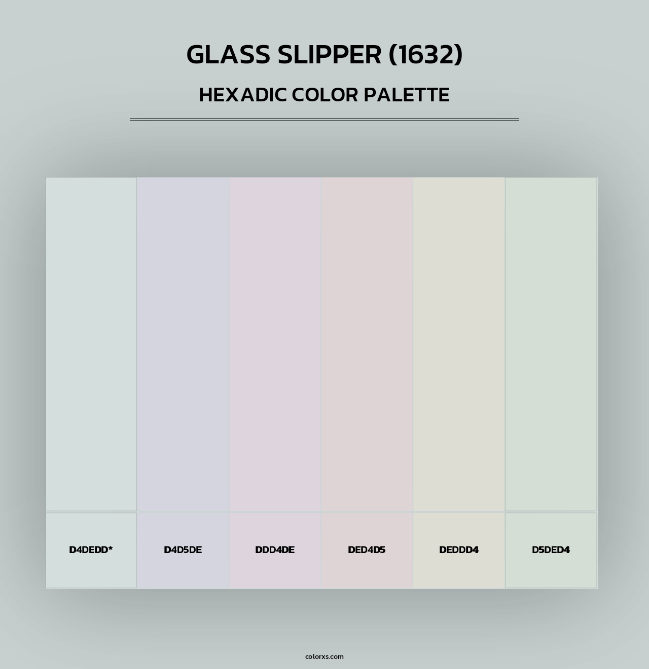 Glass Slipper (1632) - Hexadic Color Palette