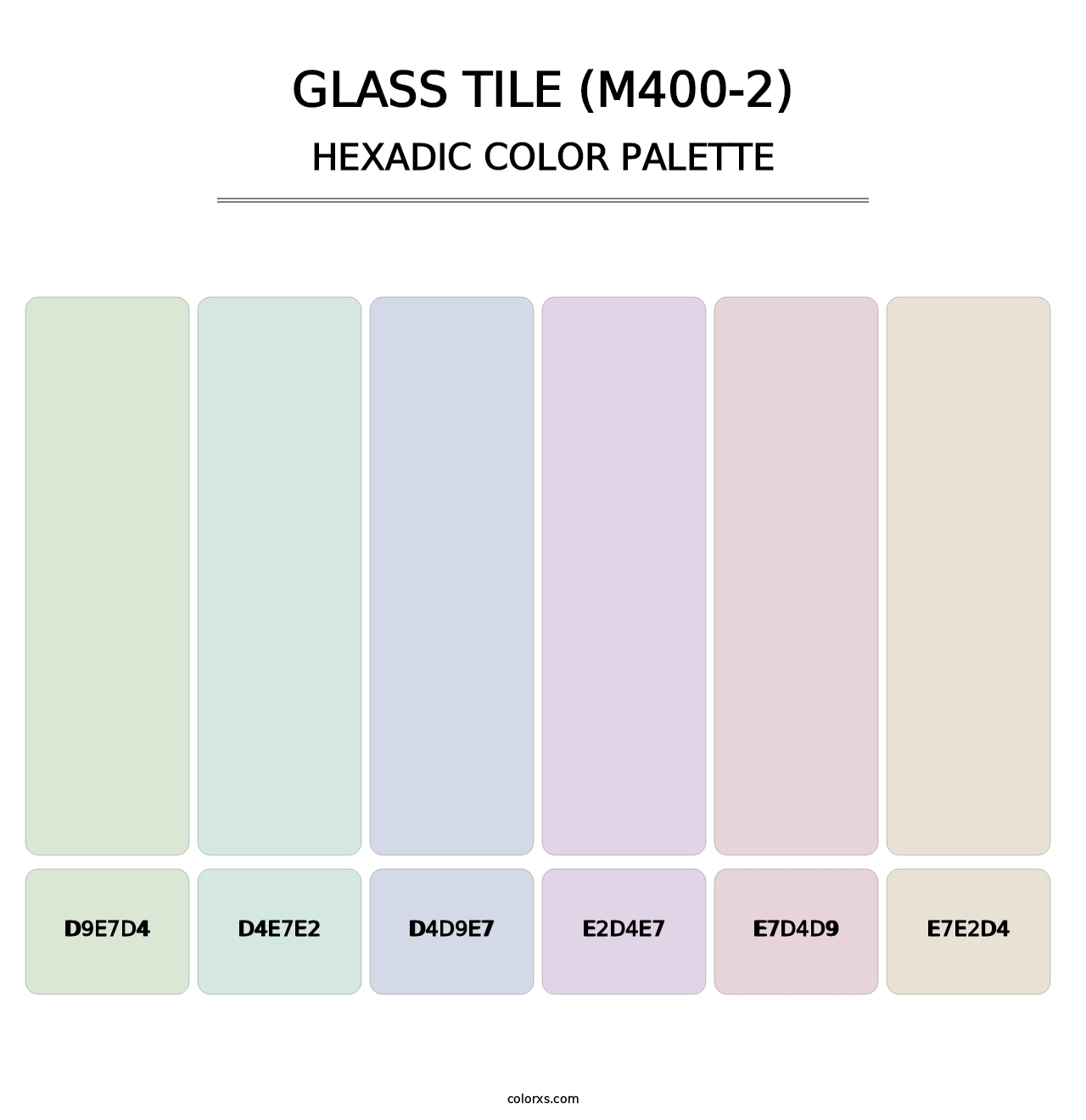 Glass Tile (M400-2) - Hexadic Color Palette