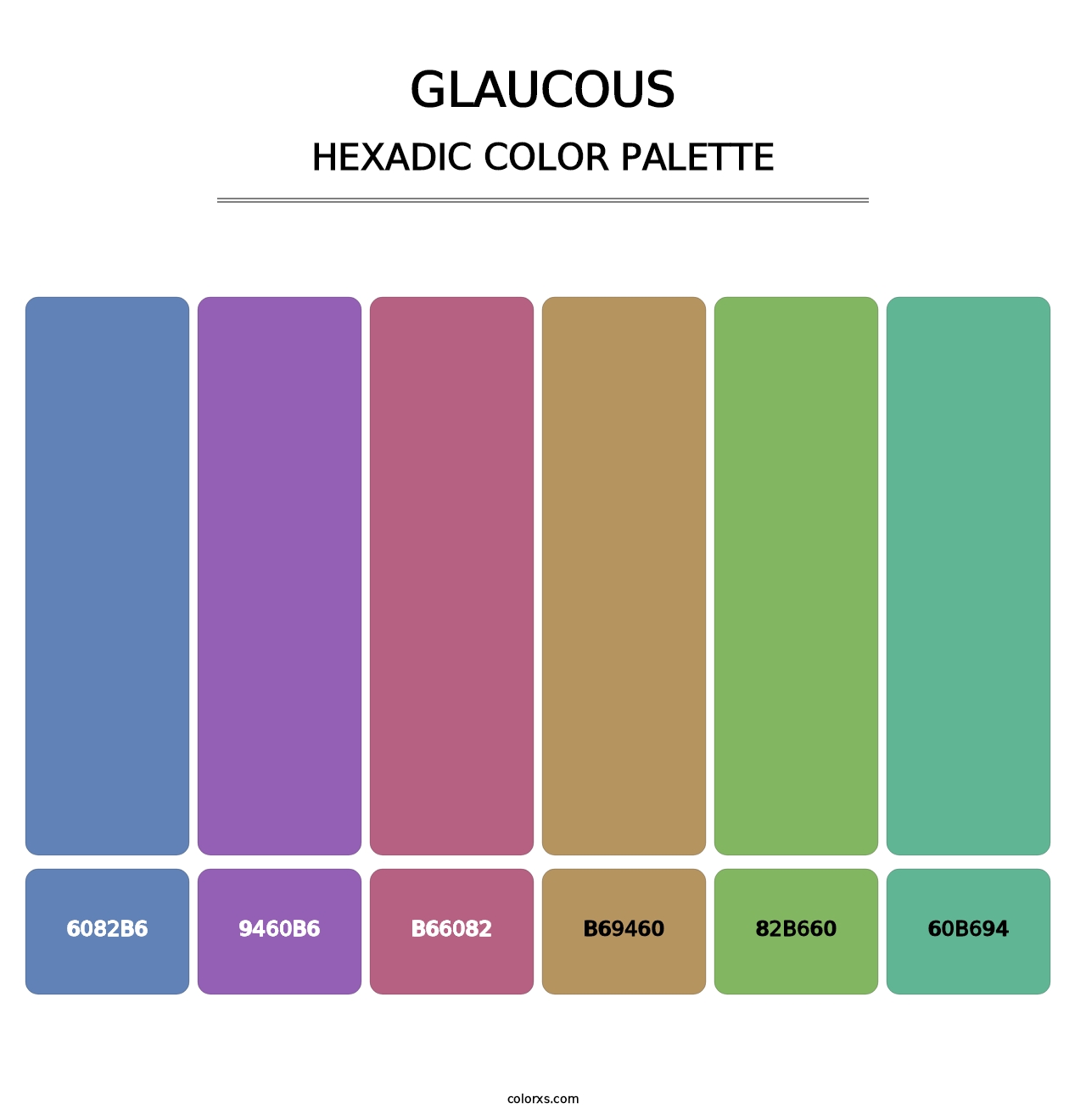 Glaucous - Hexadic Color Palette