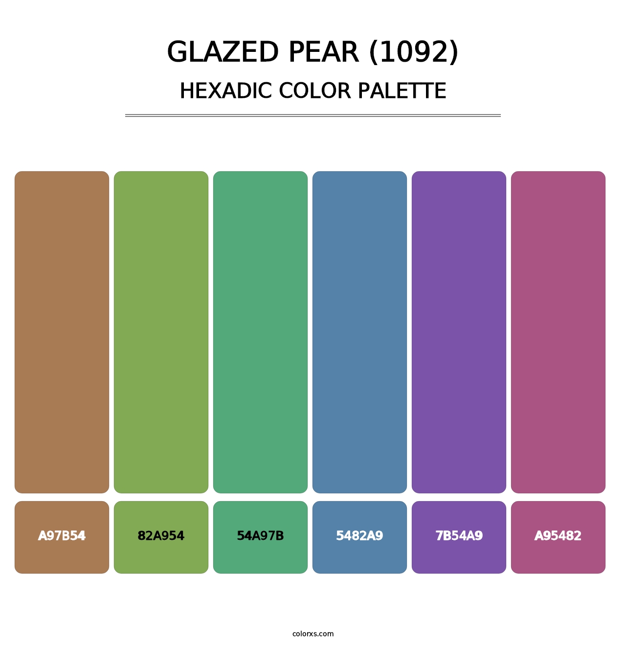 Glazed Pear (1092) - Hexadic Color Palette