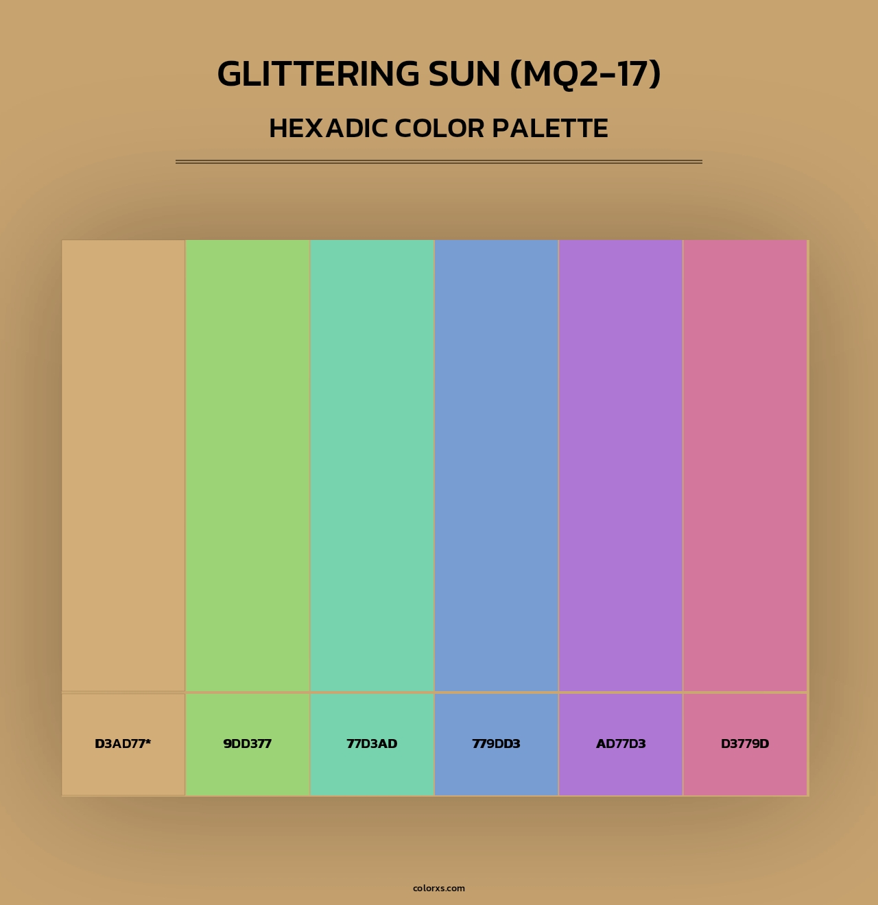 Glittering Sun (MQ2-17) - Hexadic Color Palette