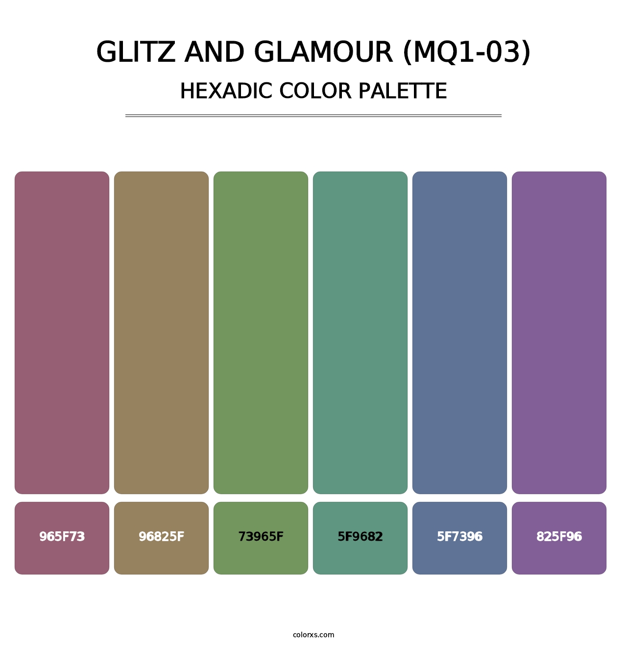 Glitz And Glamour (MQ1-03) - Hexadic Color Palette