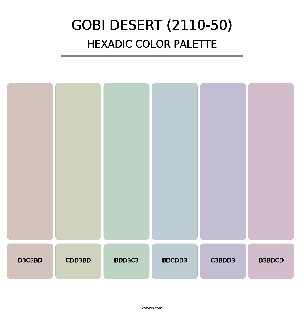 Gobi Desert (2110-50) - Hexadic Color Palette