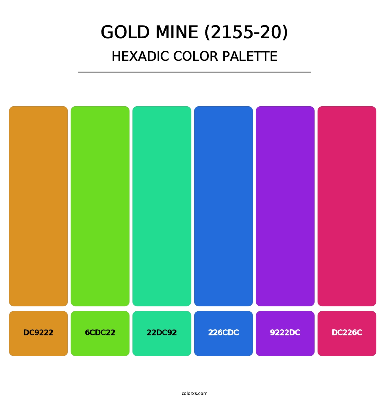 Gold Mine (2155-20) - Hexadic Color Palette