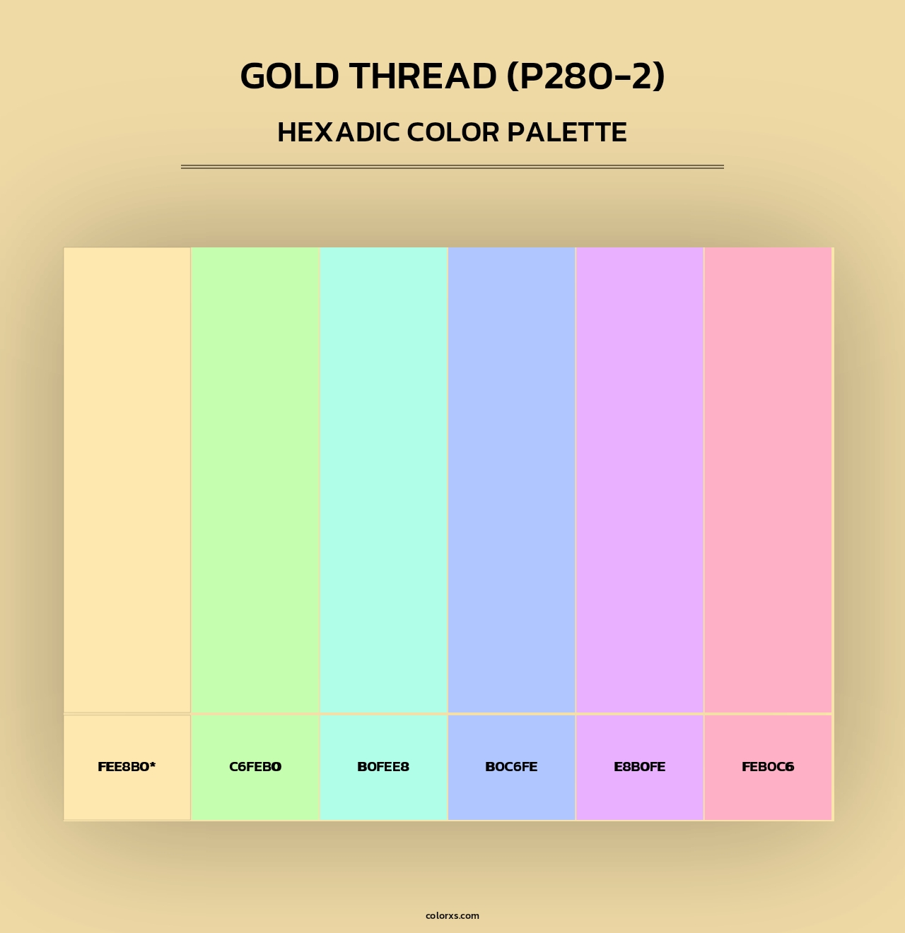 Gold Thread (P280-2) - Hexadic Color Palette