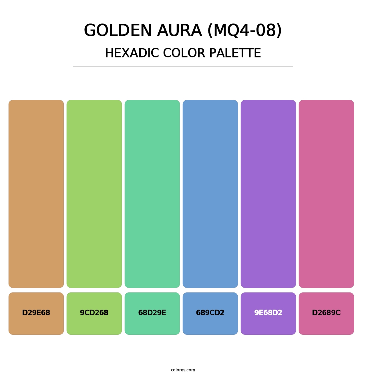 Golden Aura (MQ4-08) - Hexadic Color Palette