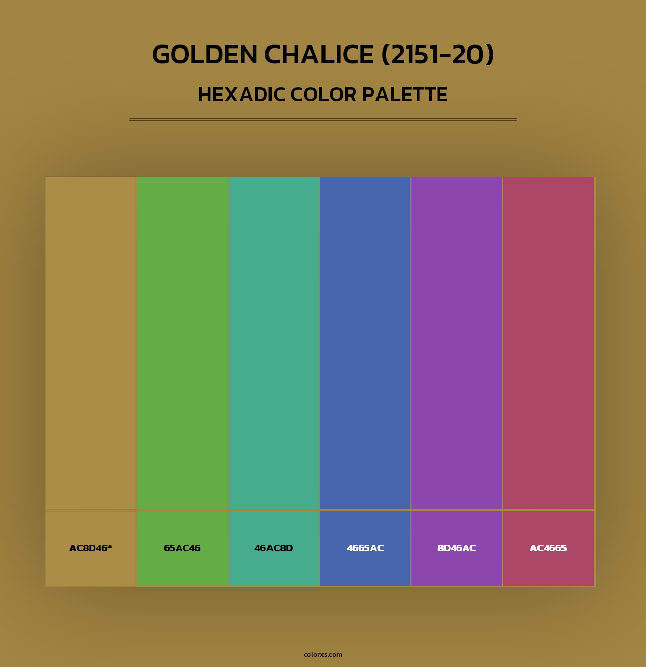 Golden Chalice (2151-20) - Hexadic Color Palette