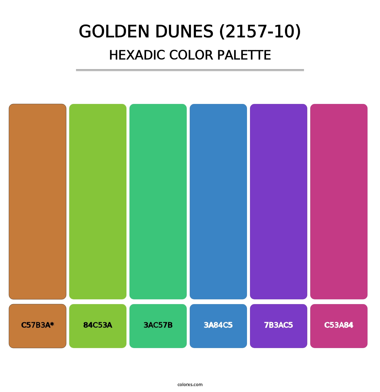 Golden Dunes (2157-10) - Hexadic Color Palette