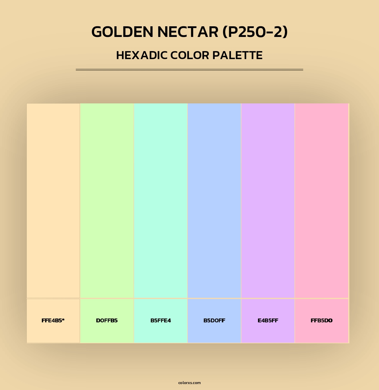 Golden Nectar (P250-2) - Hexadic Color Palette