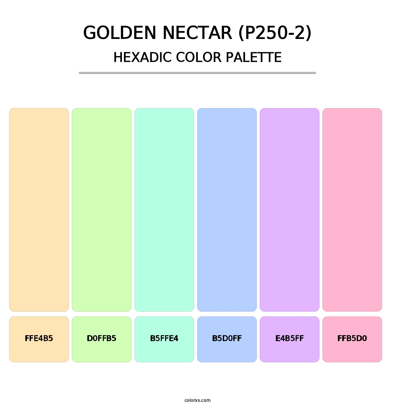 Golden Nectar (P250-2) - Hexadic Color Palette