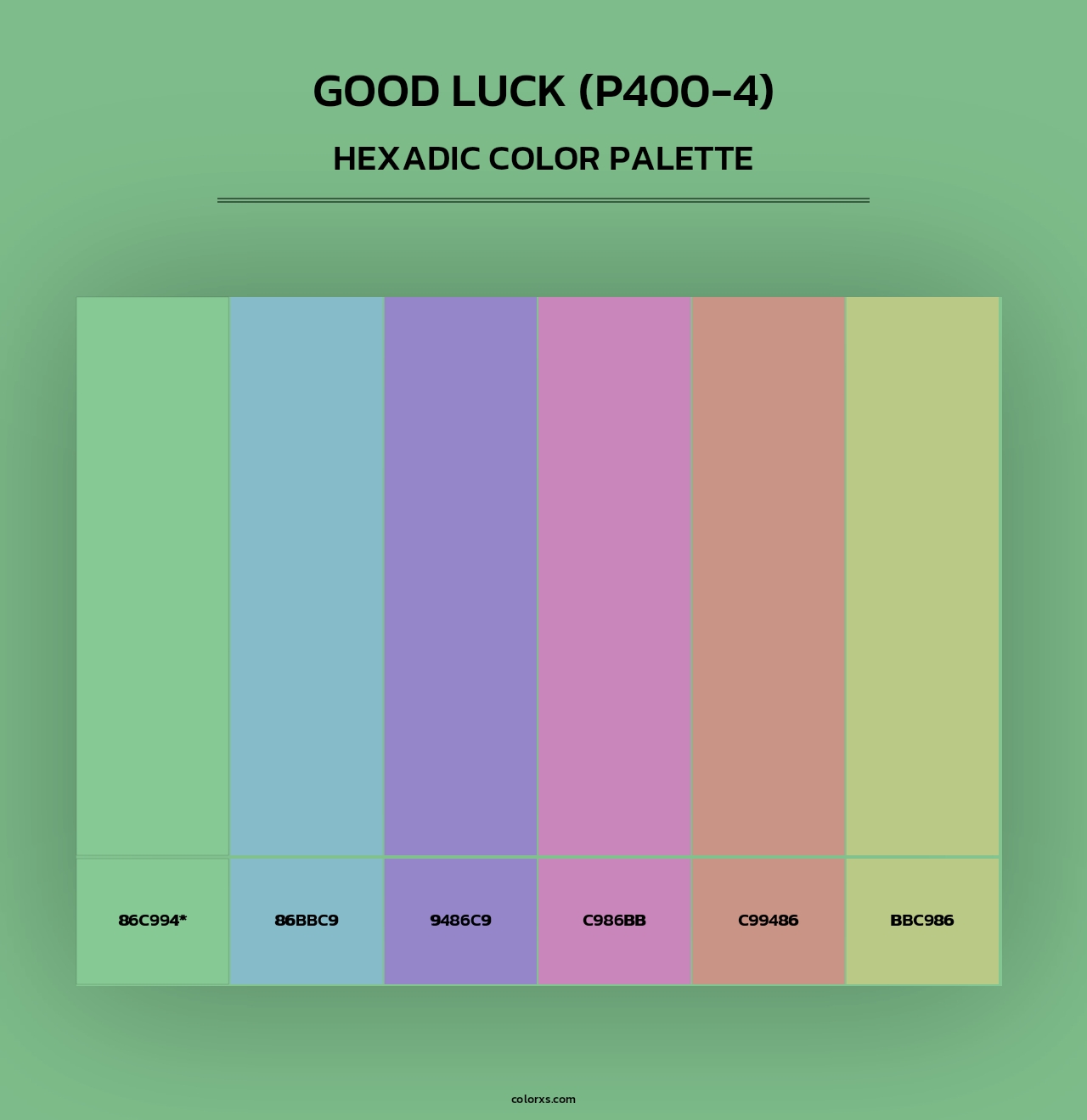 Good Luck (P400-4) - Hexadic Color Palette