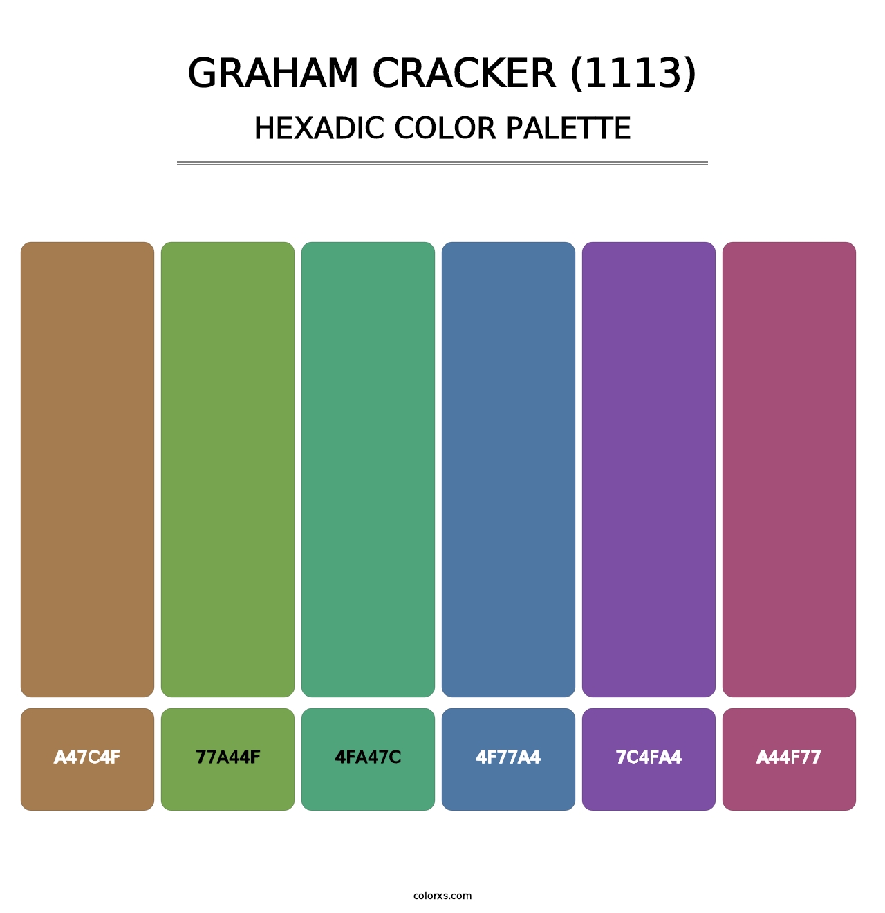 Graham Cracker (1113) - Hexadic Color Palette