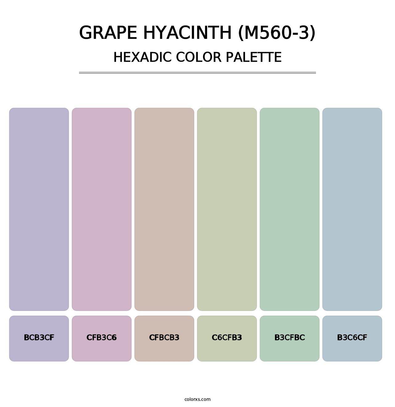 Grape Hyacinth (M560-3) - Hexadic Color Palette