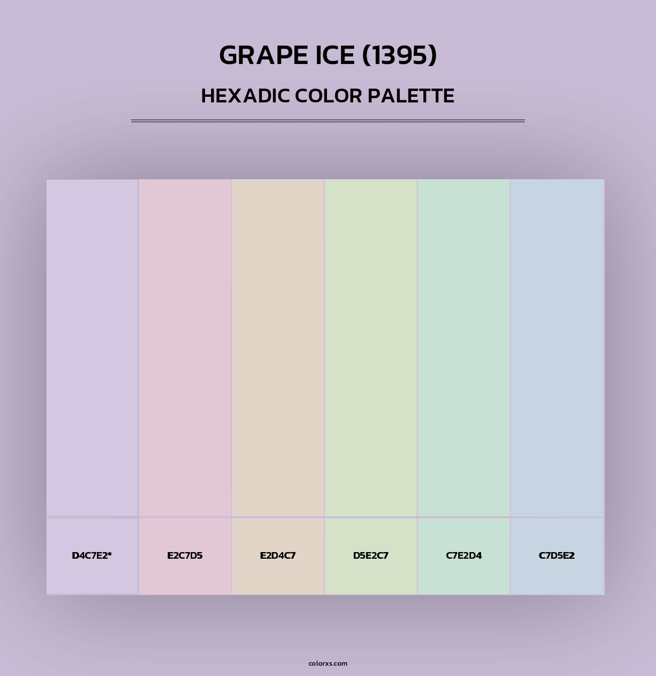 Grape Ice (1395) - Hexadic Color Palette
