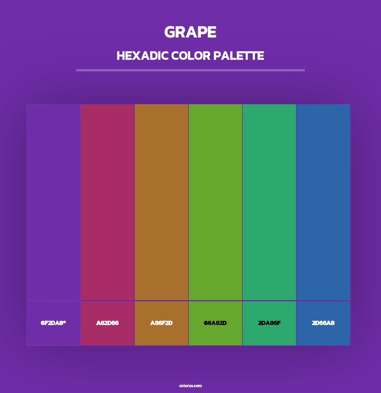 Grape - Hexadic Color Palette