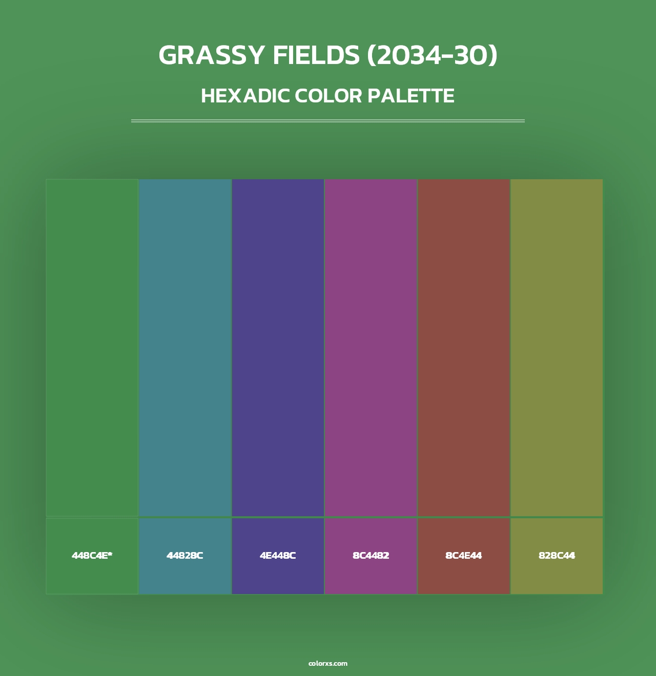 Grassy Fields (2034-30) - Hexadic Color Palette