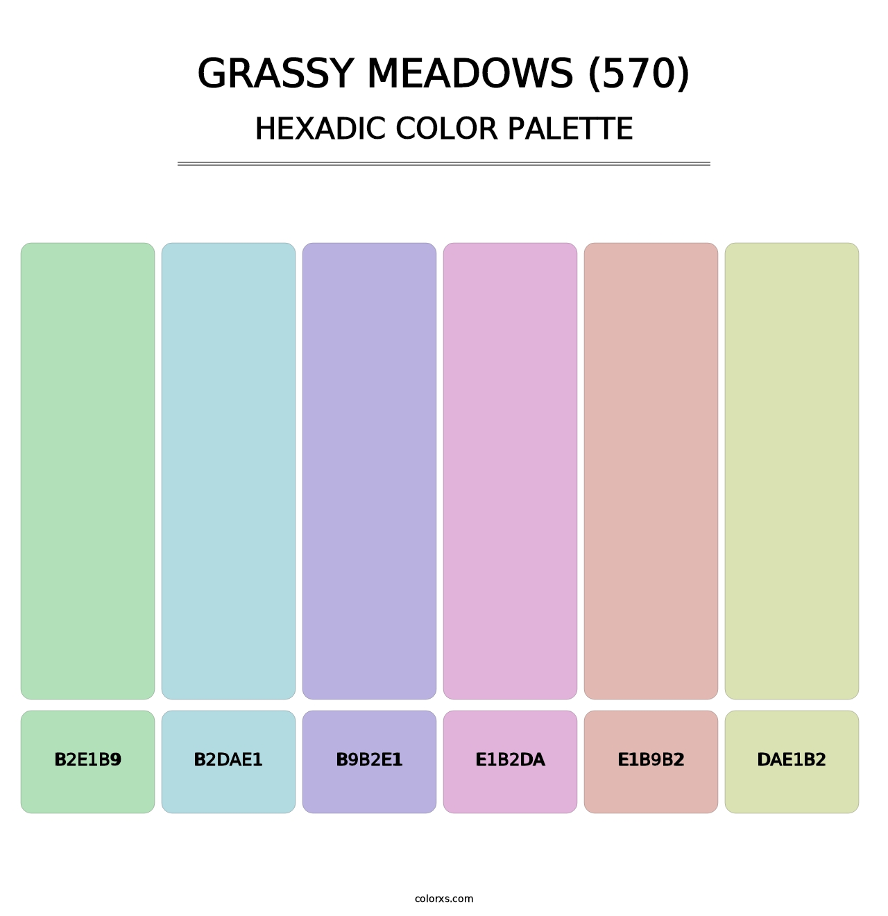 Grassy Meadows (570) - Hexadic Color Palette