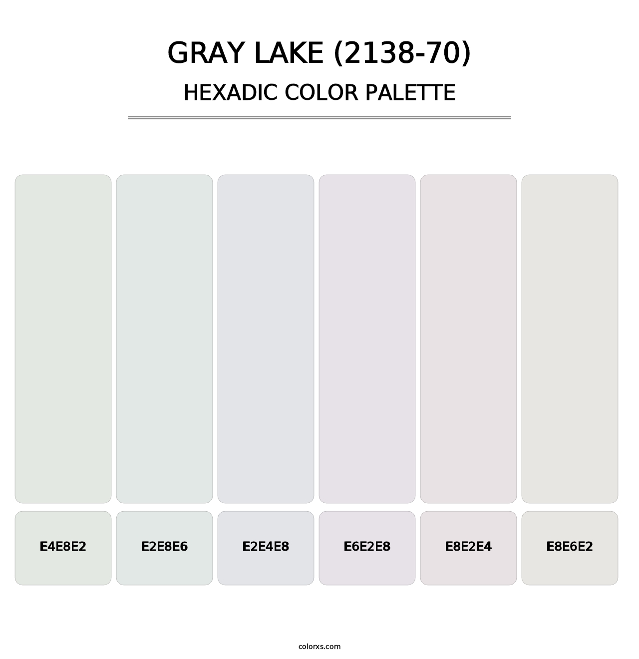 Gray Lake (2138-70) - Hexadic Color Palette