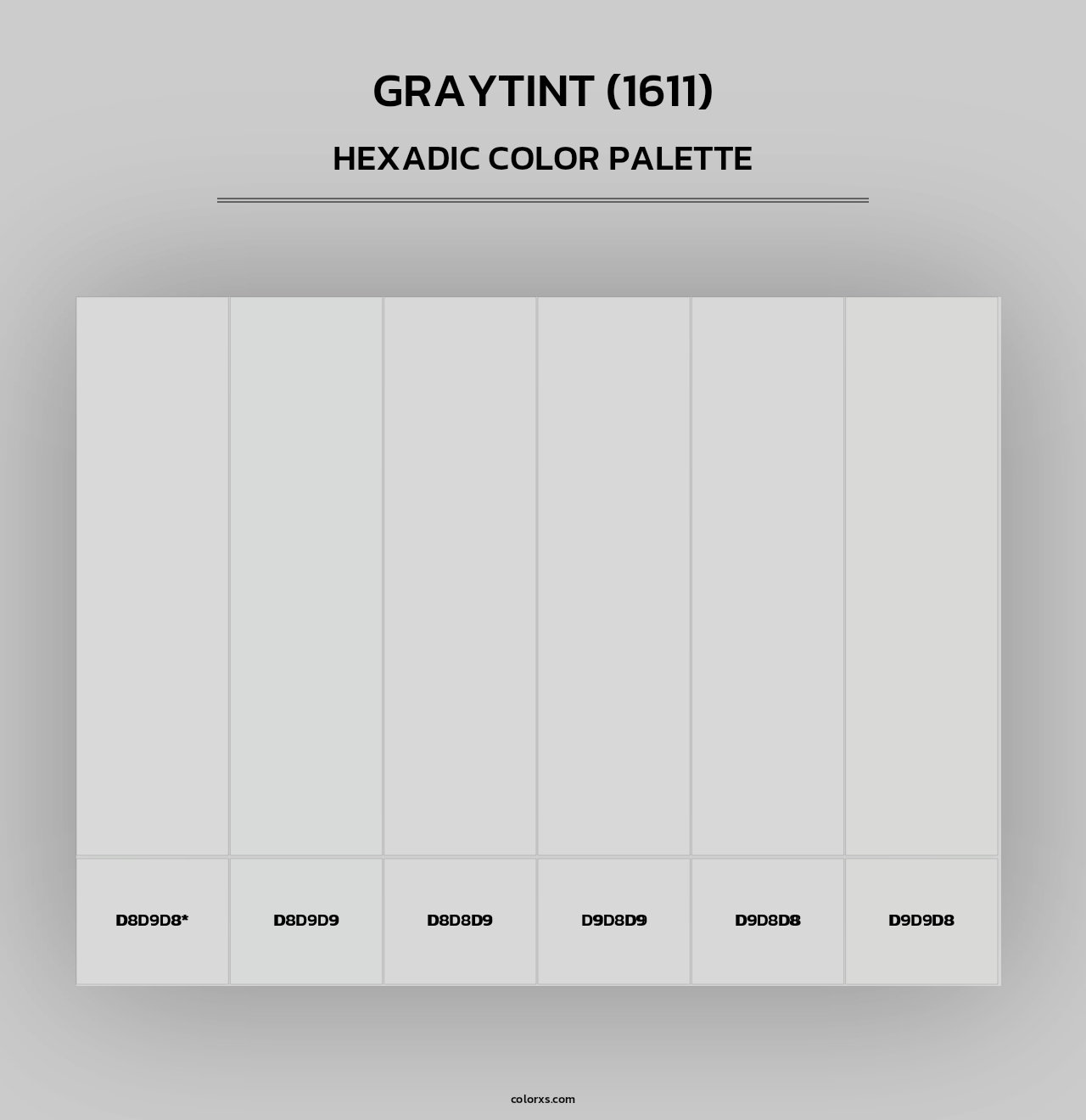 Graytint (1611) - Hexadic Color Palette