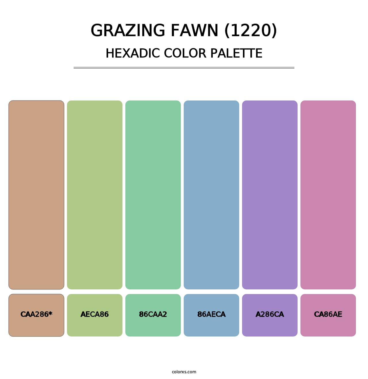 Grazing Fawn (1220) - Hexadic Color Palette