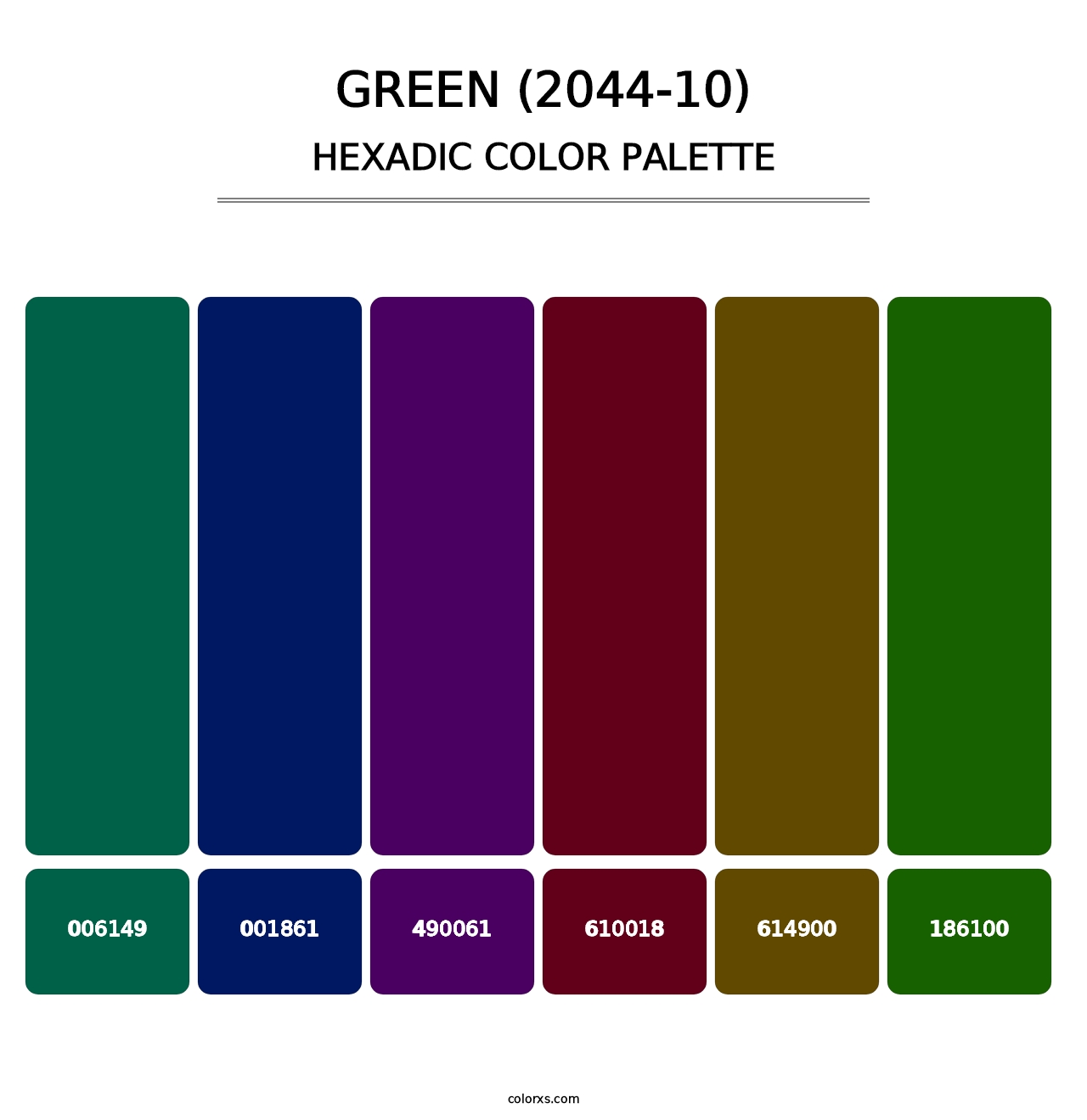 Green (2044-10) - Hexadic Color Palette