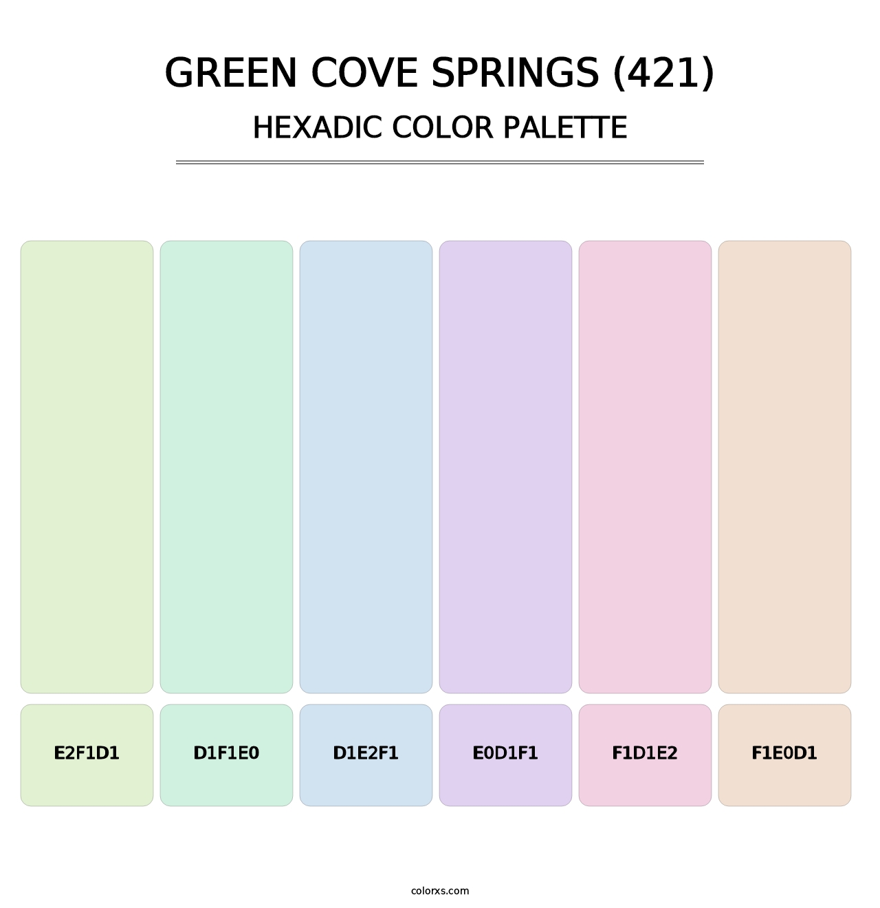 Green Cove Springs (421) - Hexadic Color Palette