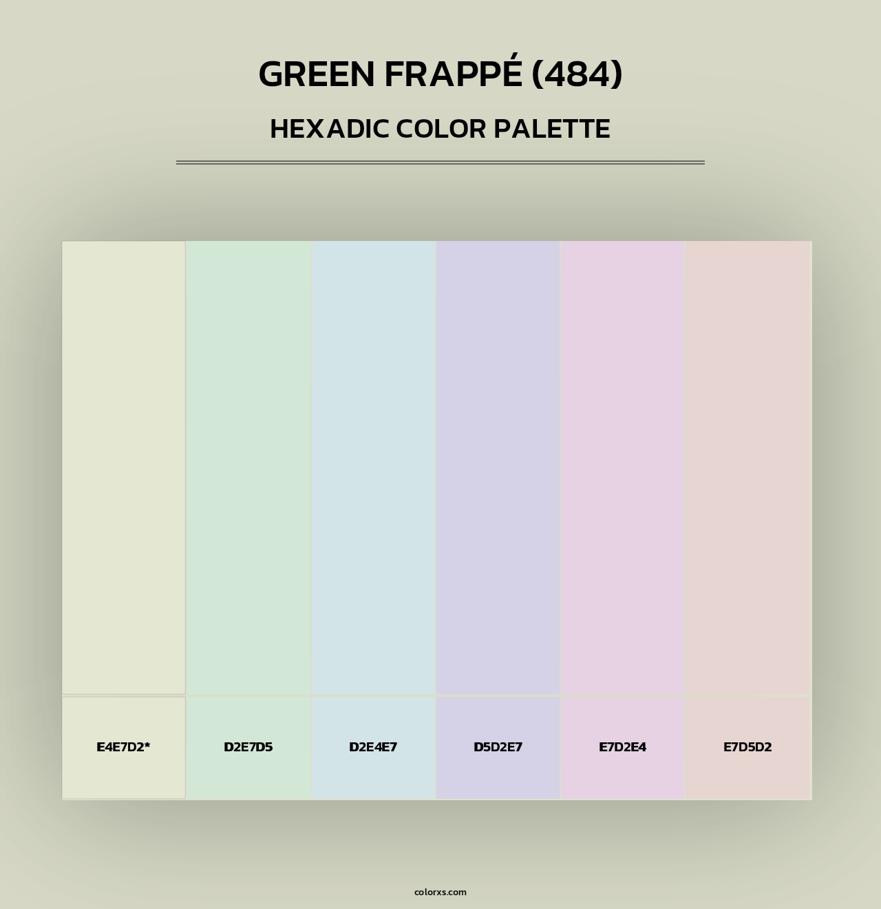 Green Frappé (484) - Hexadic Color Palette