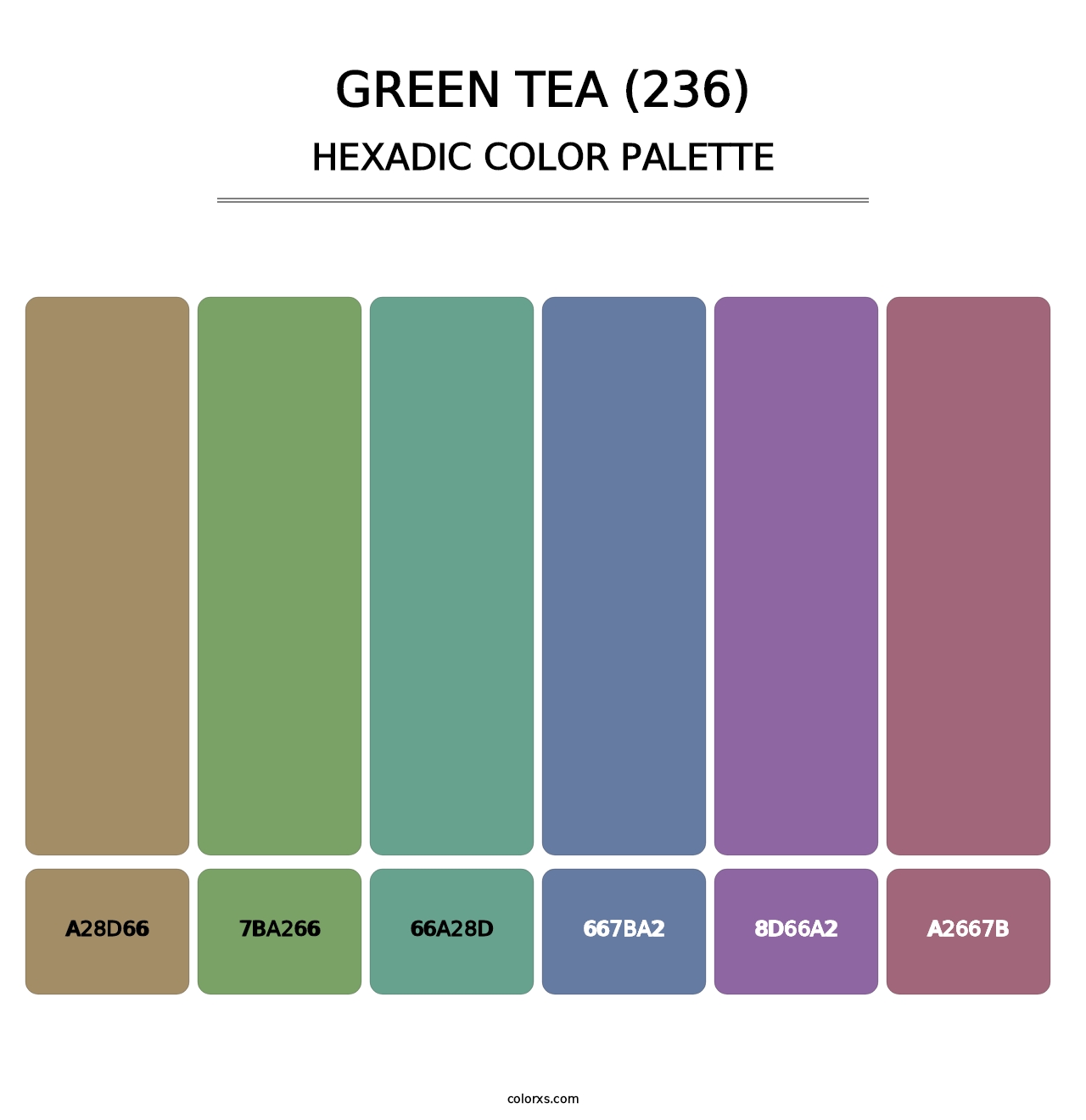 Green Tea (236) - Hexadic Color Palette
