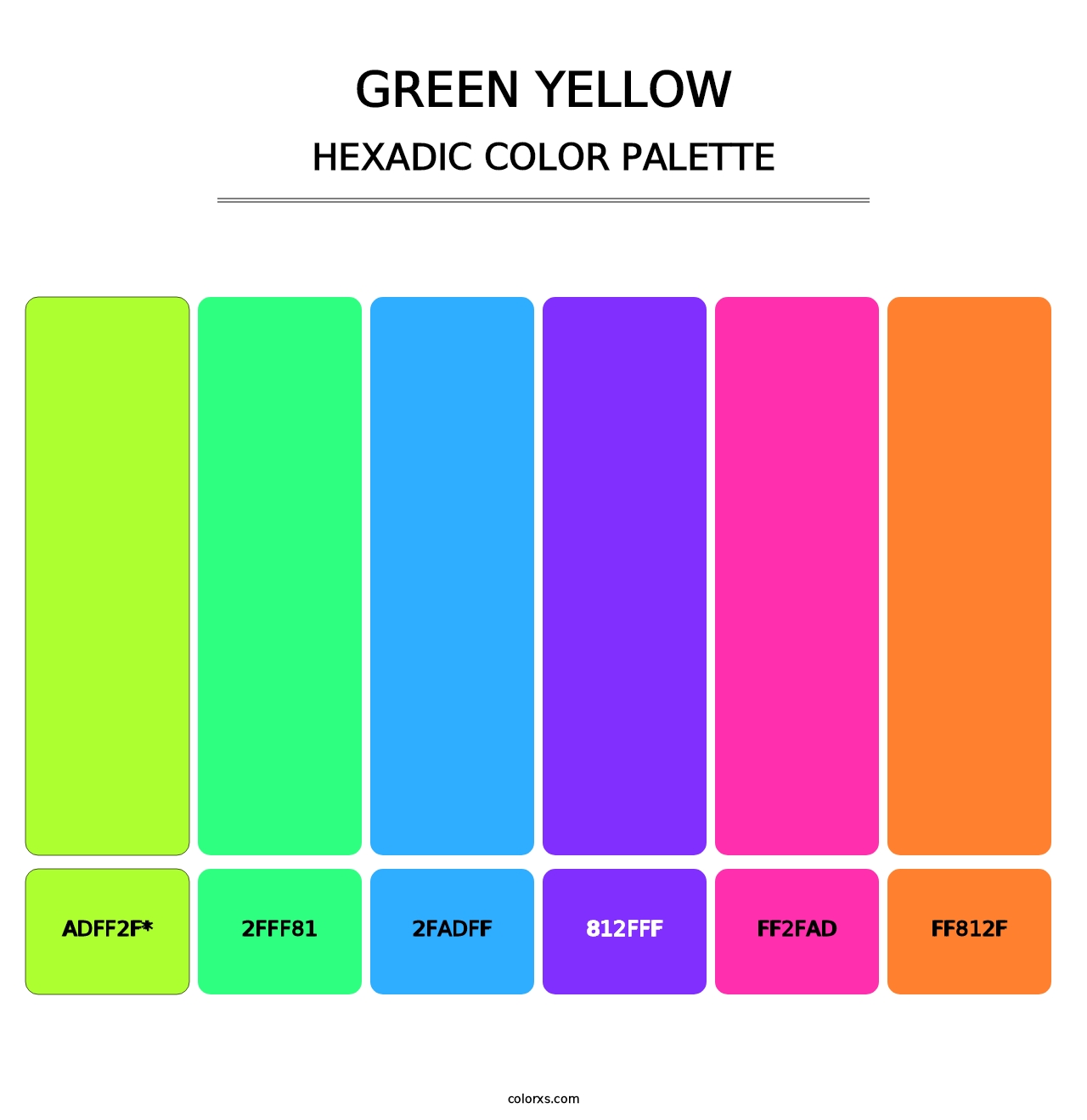 Green Yellow - Hexadic Color Palette
