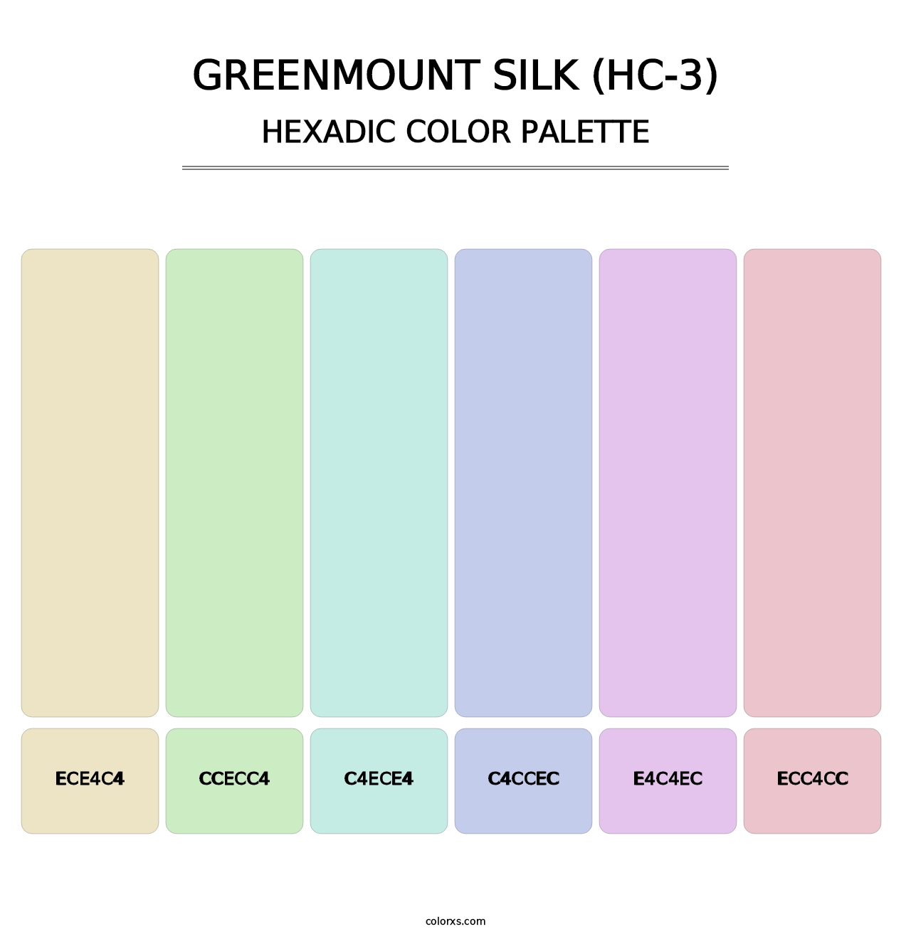 Greenmount Silk (HC-3) - Hexadic Color Palette