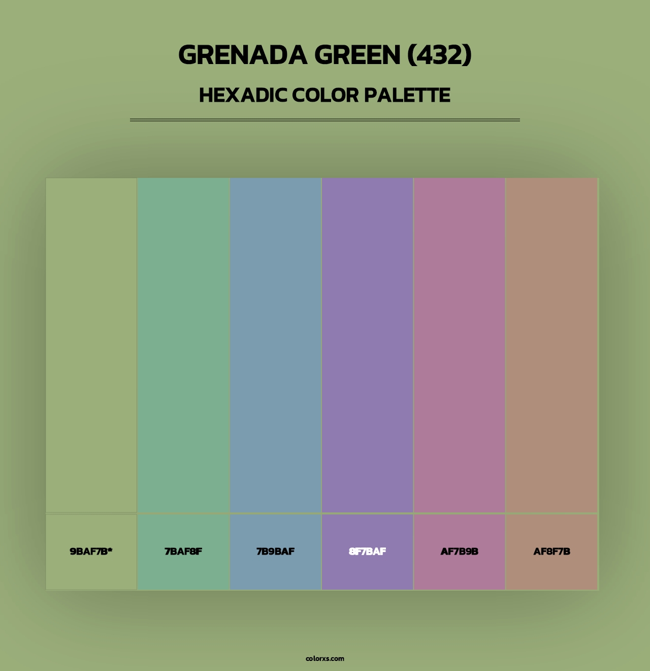 Grenada Green (432) - Hexadic Color Palette