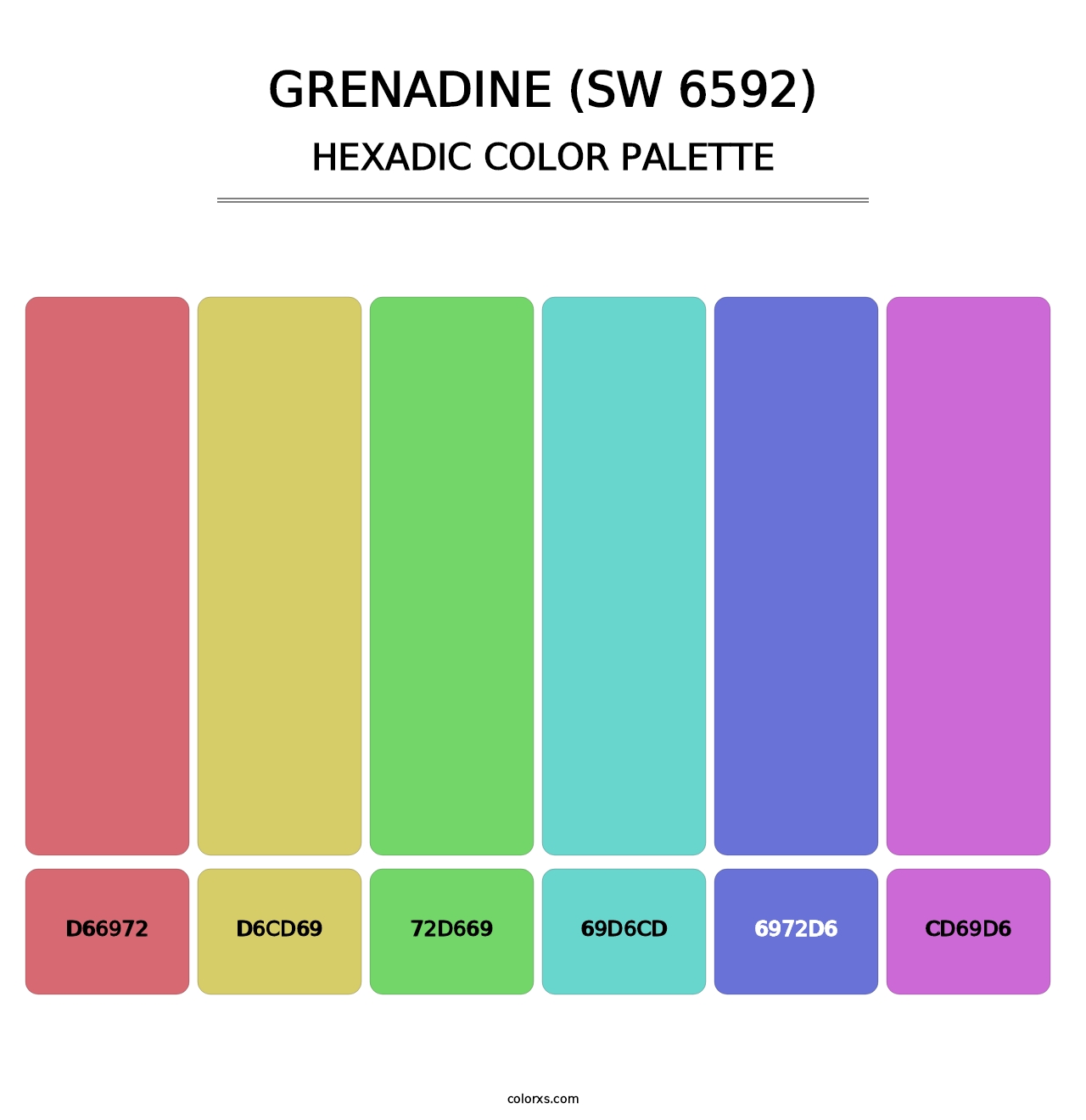 Grenadine (SW 6592) - Hexadic Color Palette