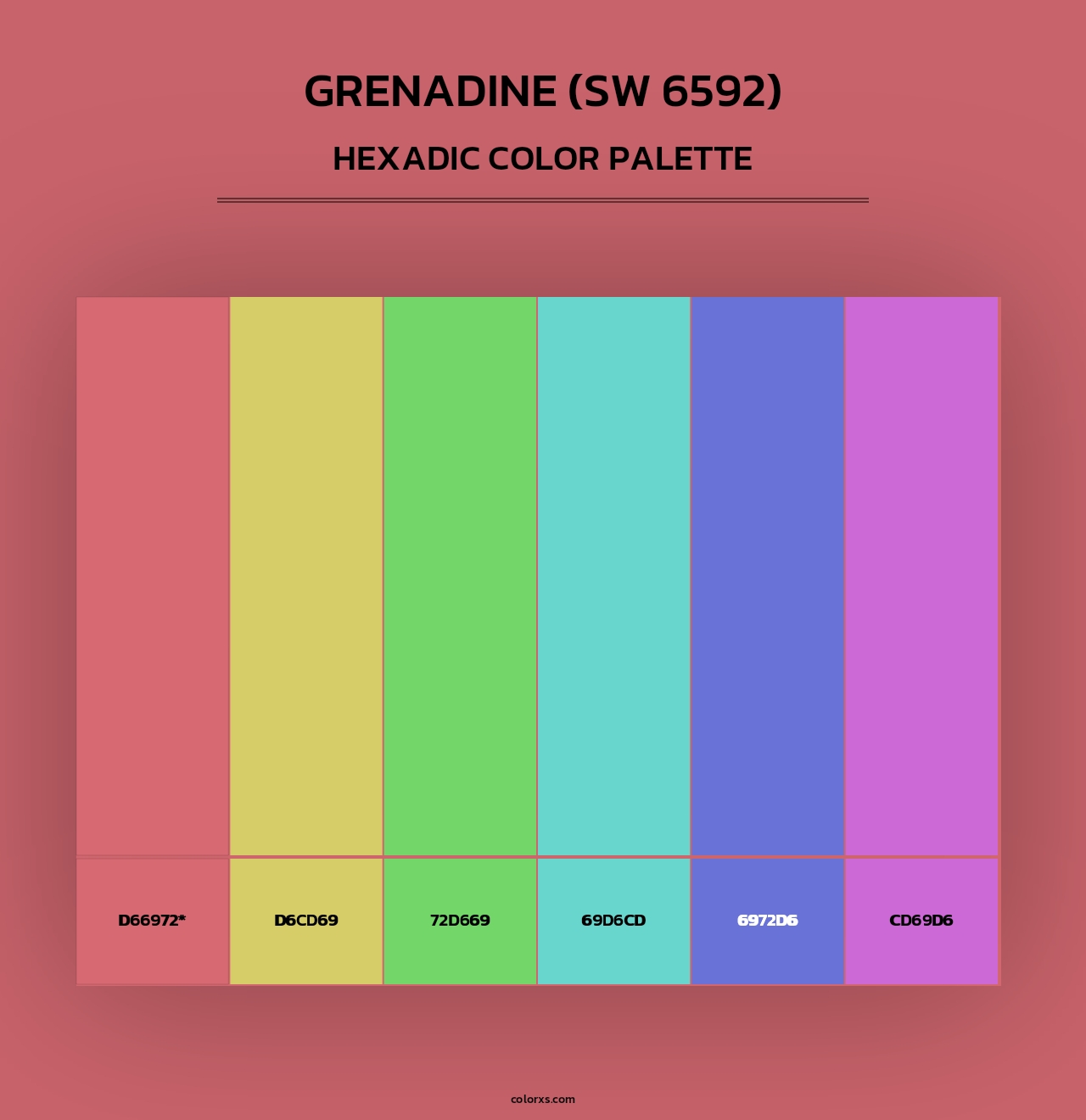 Grenadine (SW 6592) - Hexadic Color Palette