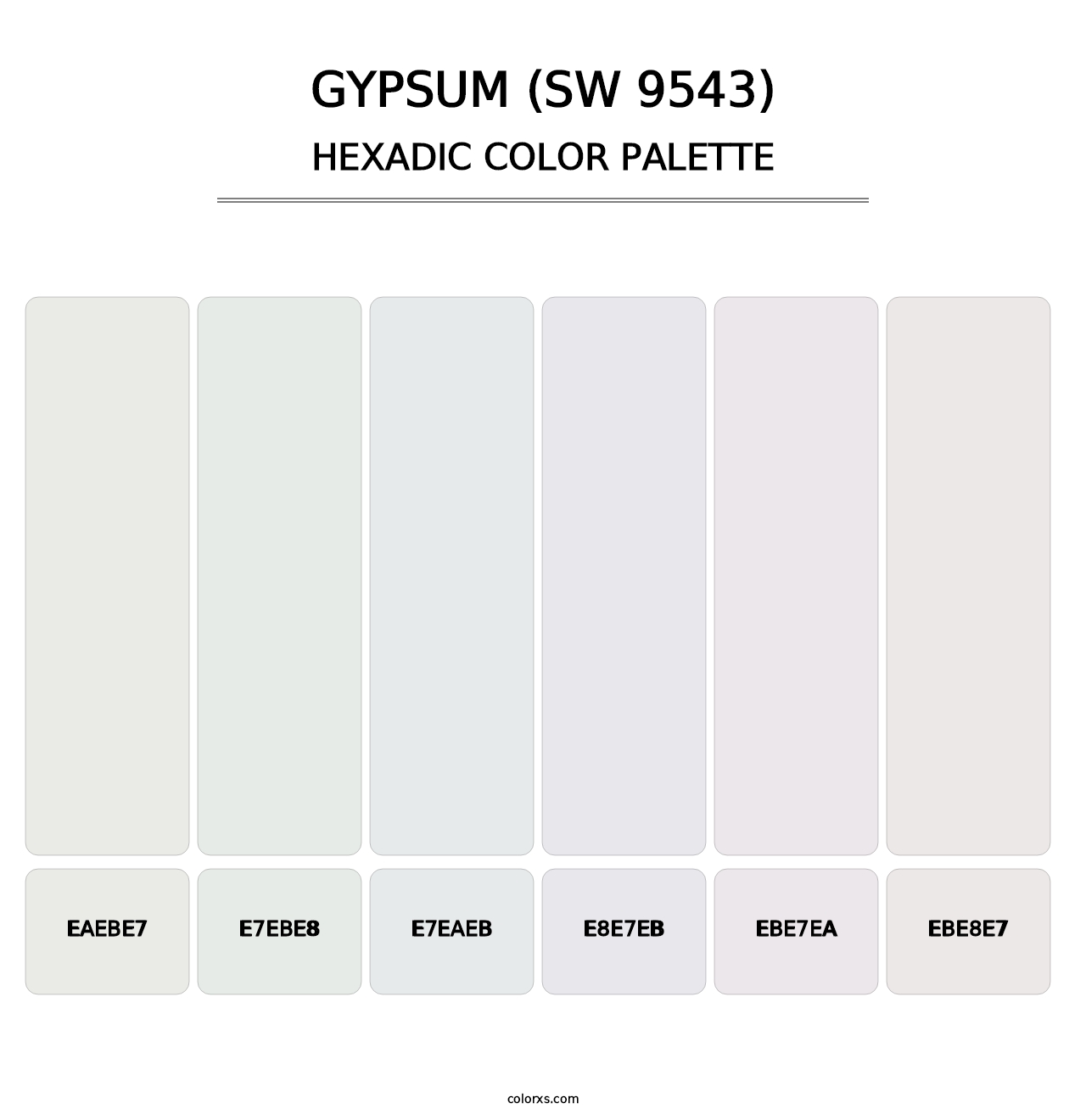 Gypsum (SW 9543) - Hexadic Color Palette