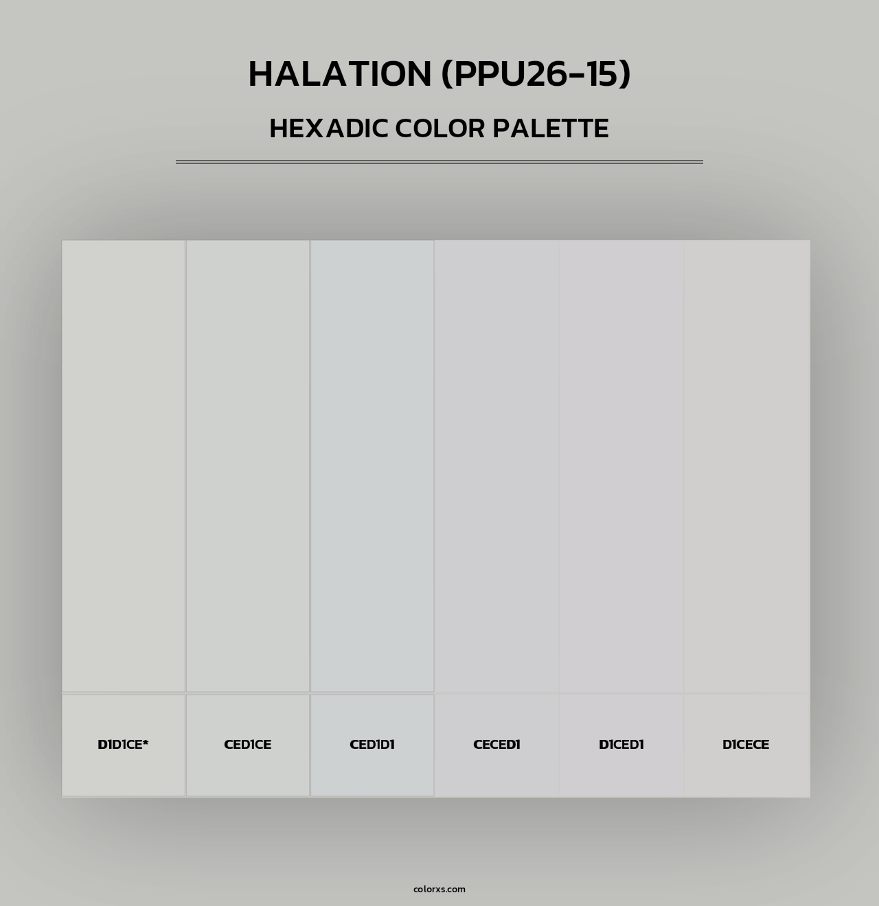 Halation (PPU26-15) - Hexadic Color Palette