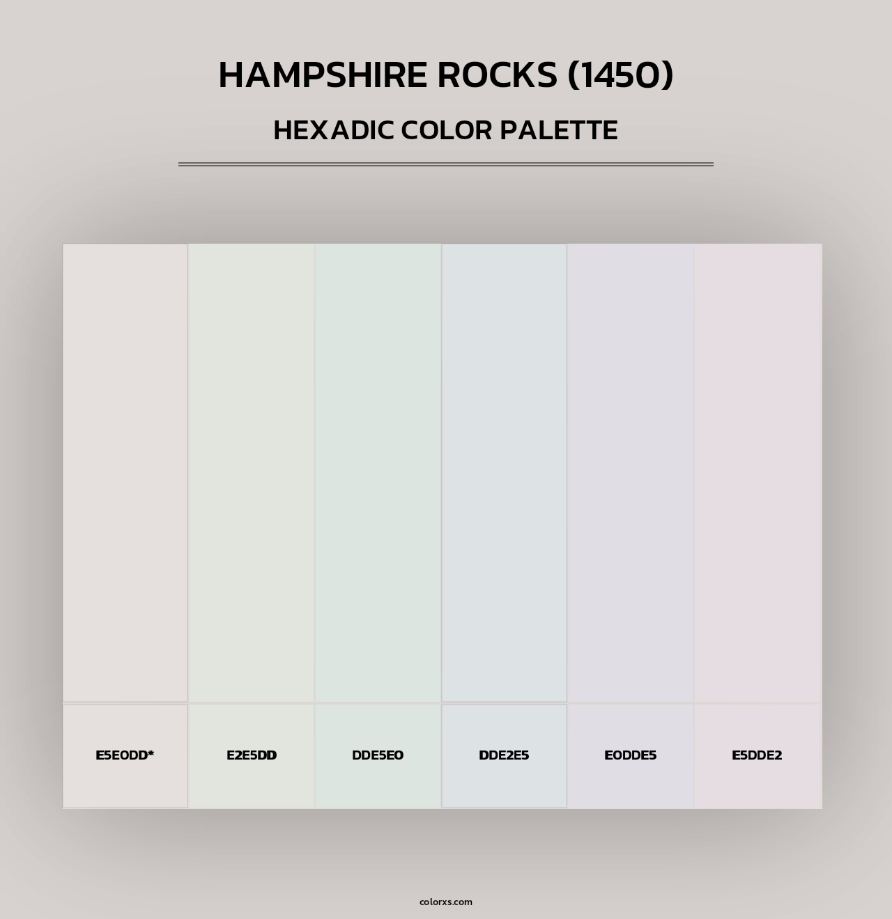 Hampshire Rocks (1450) - Hexadic Color Palette