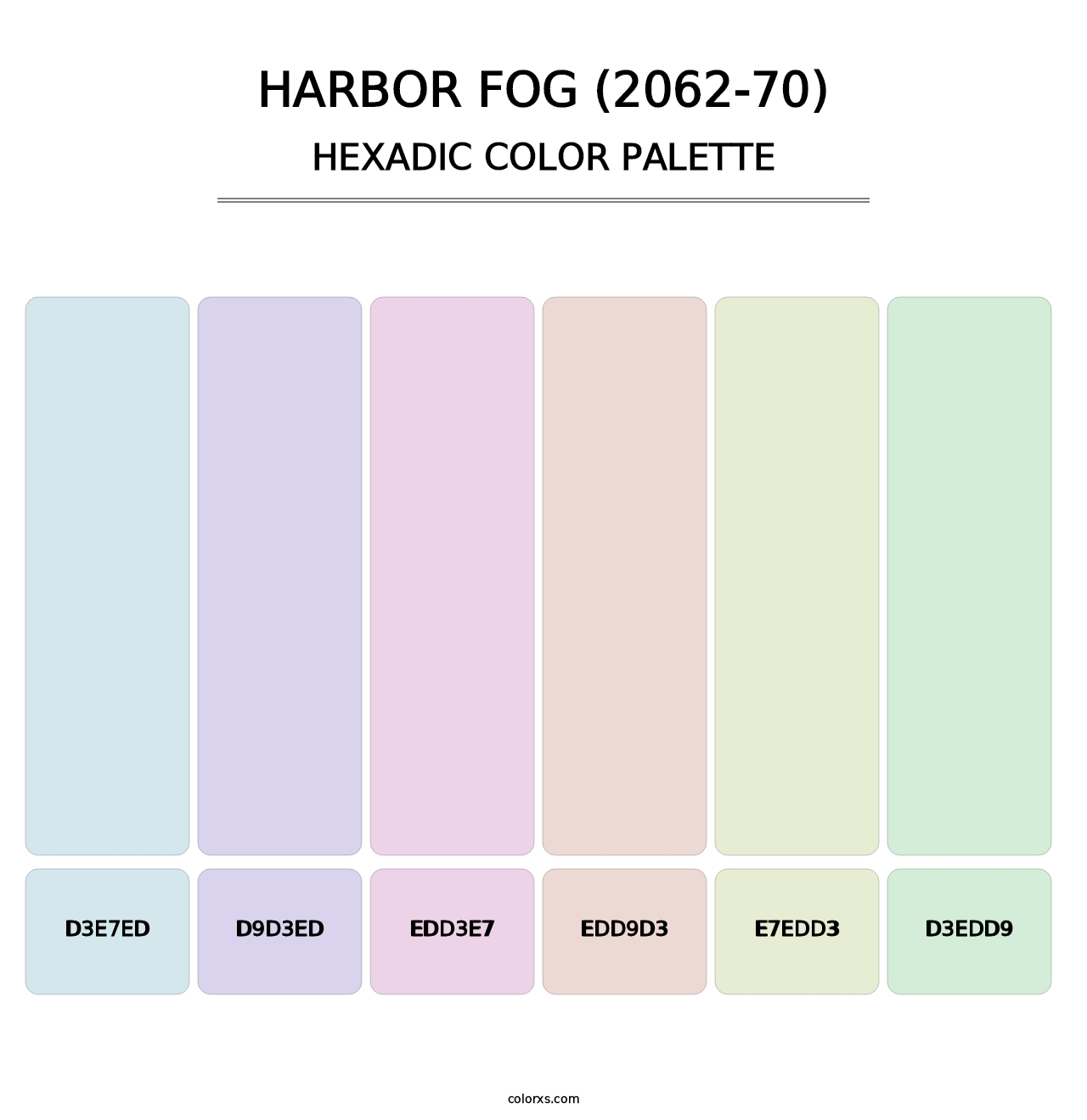 Harbor Fog (2062-70) - Hexadic Color Palette